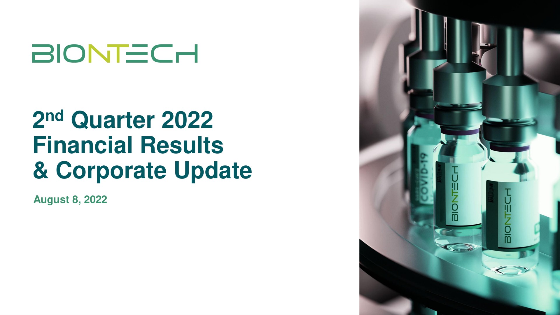 quarter financial results corporate update | BioNTech