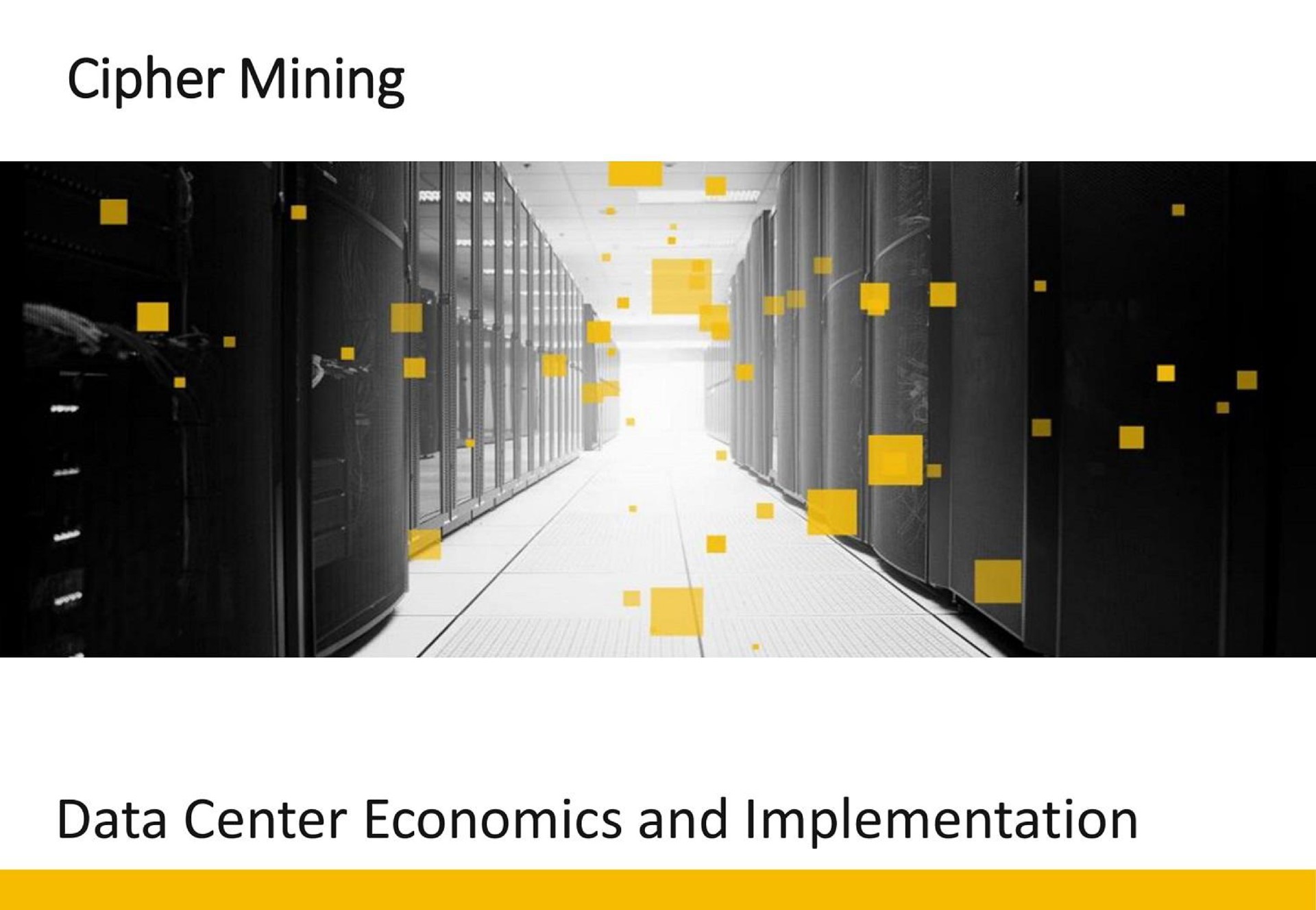 cipher mining data center economics and implementation | Cipher Mining