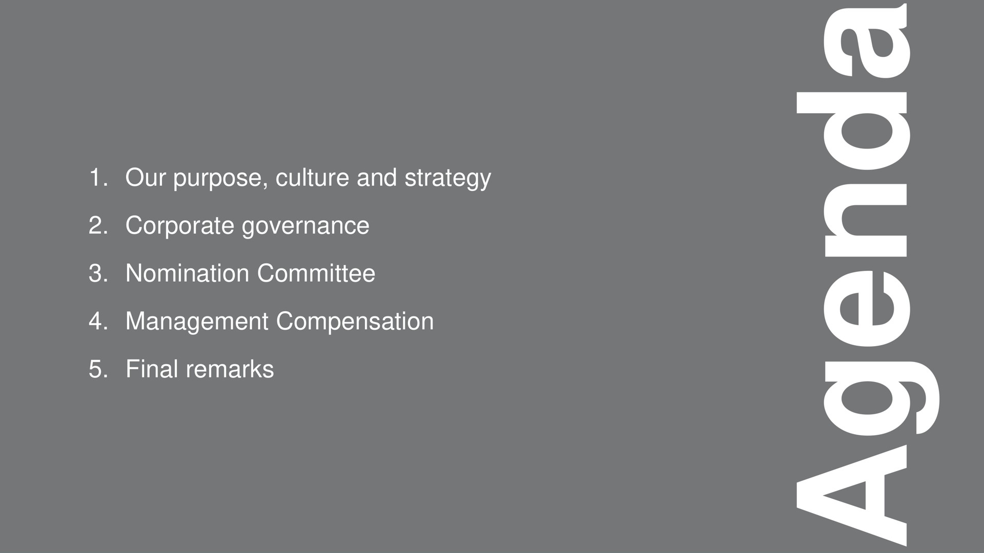 a a our purpose culture and strategy corporate governance nomination committee management compensation | Vale
