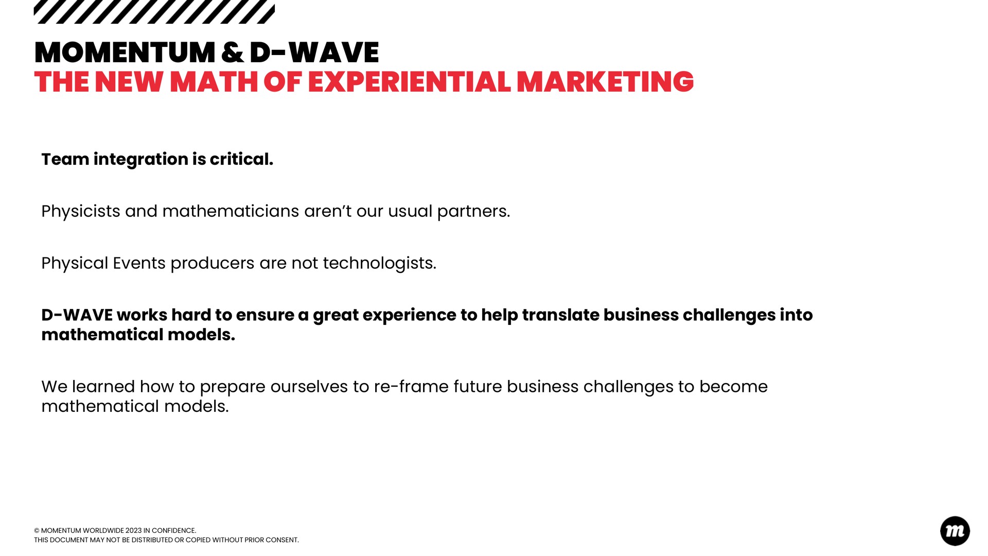 momentum wave the new math of experiential marketing wave | D-Wave