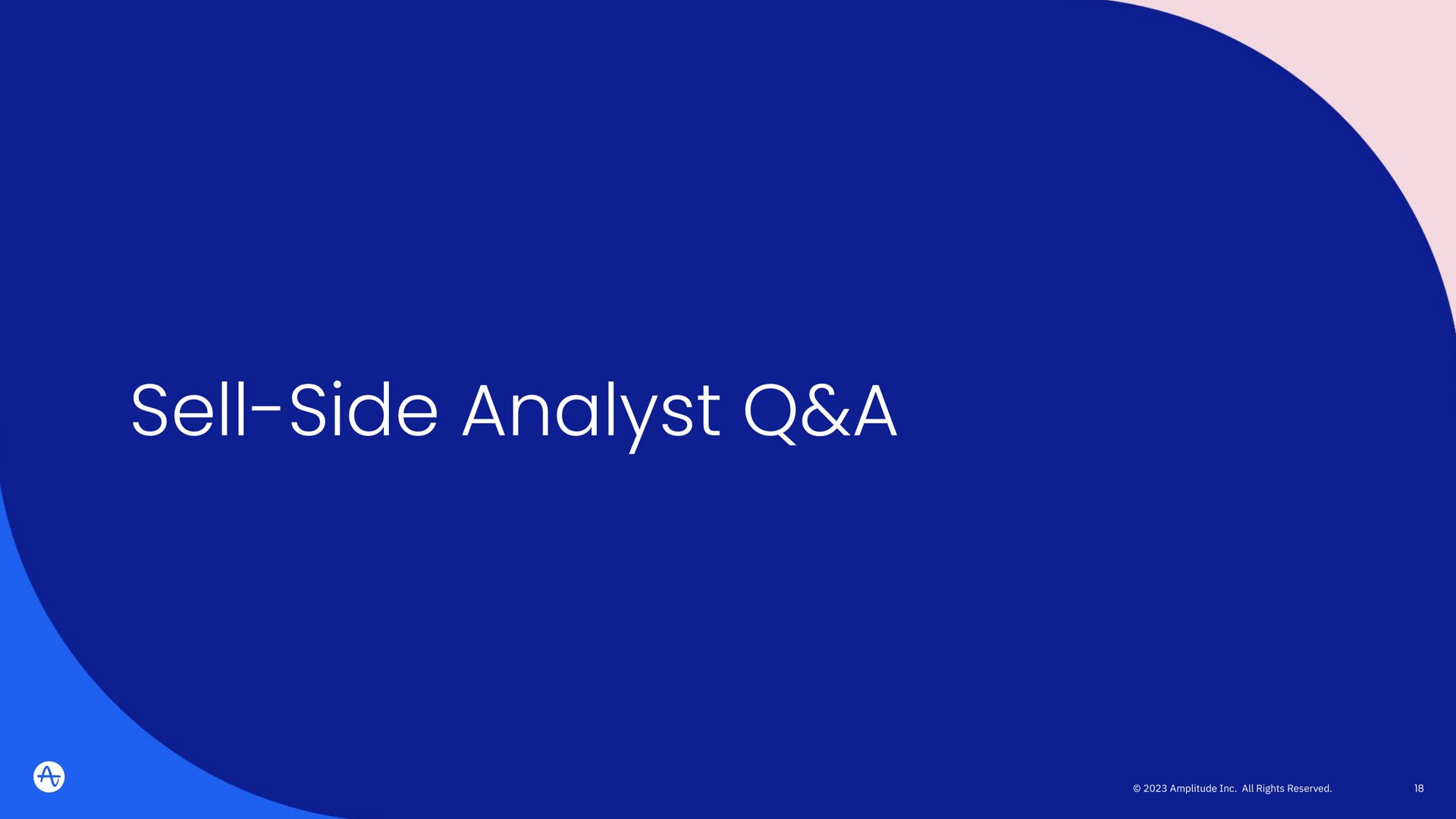 sell side analyst a | Amplitude