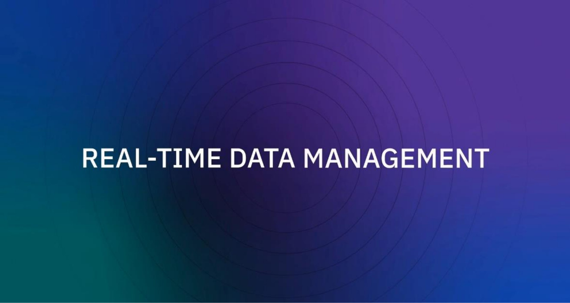 real time data management | Amplitude