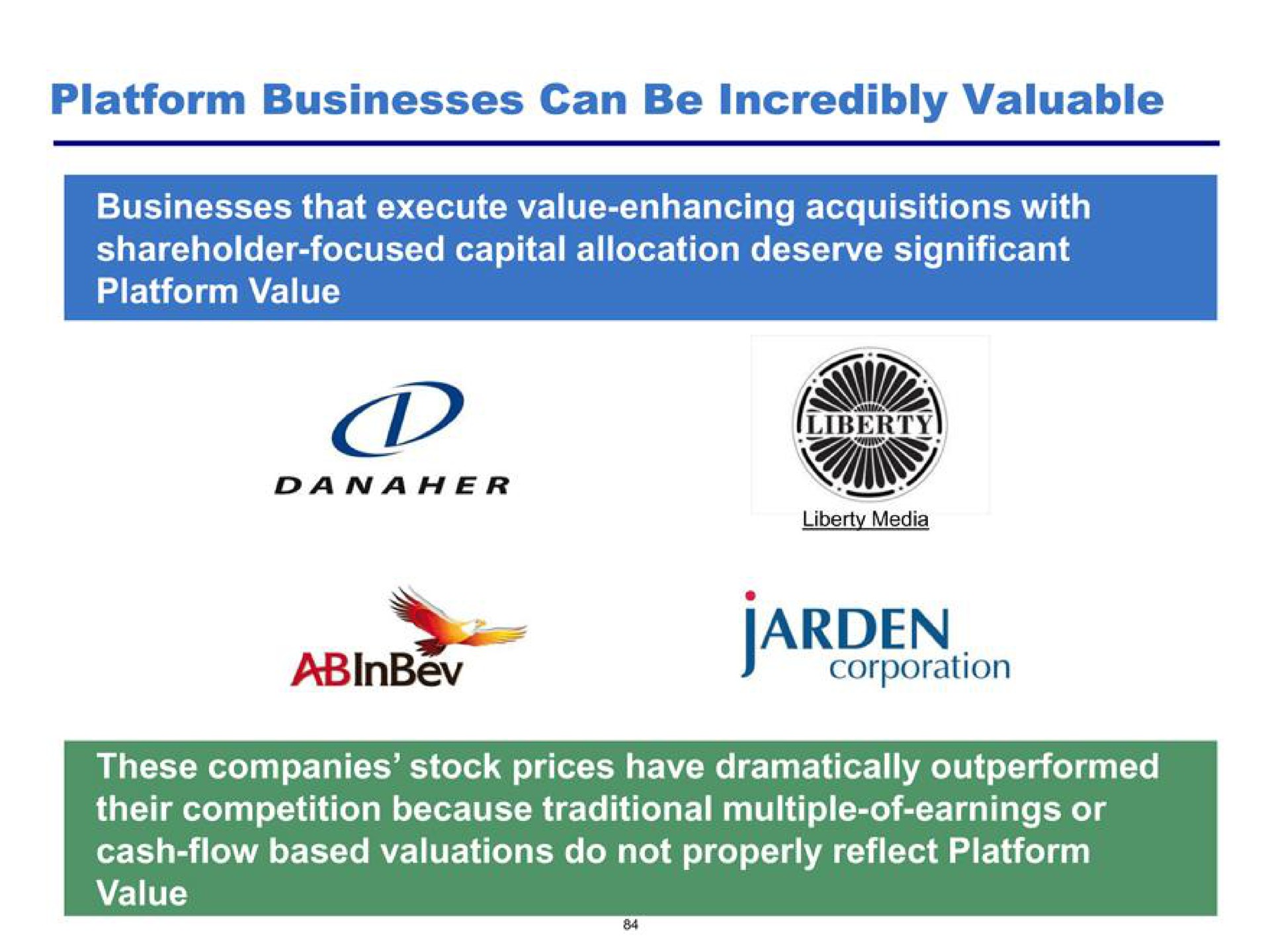 platform businesses can be incredibly valuable corporation | Pershing Square