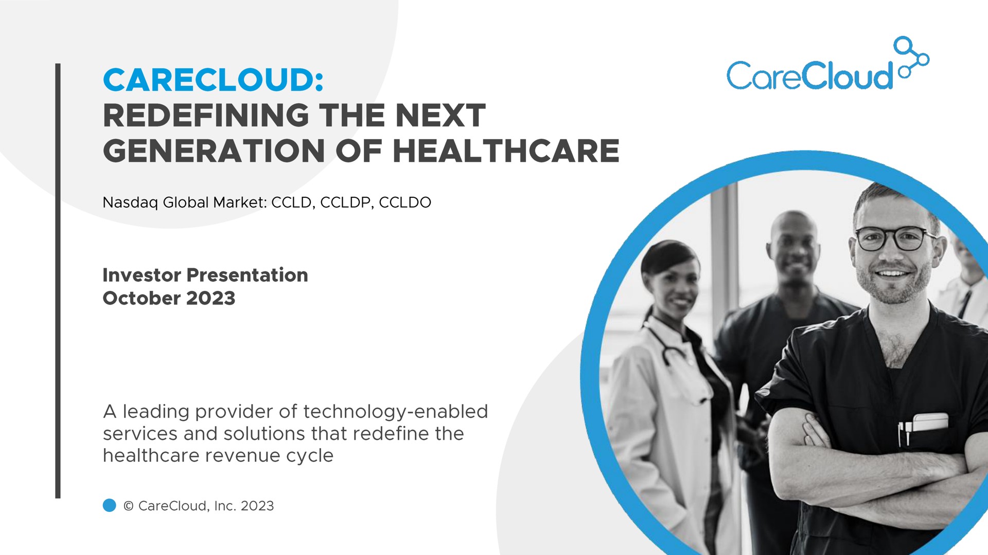 redefining the next generation of services and solutions that redefine the | CareCloud