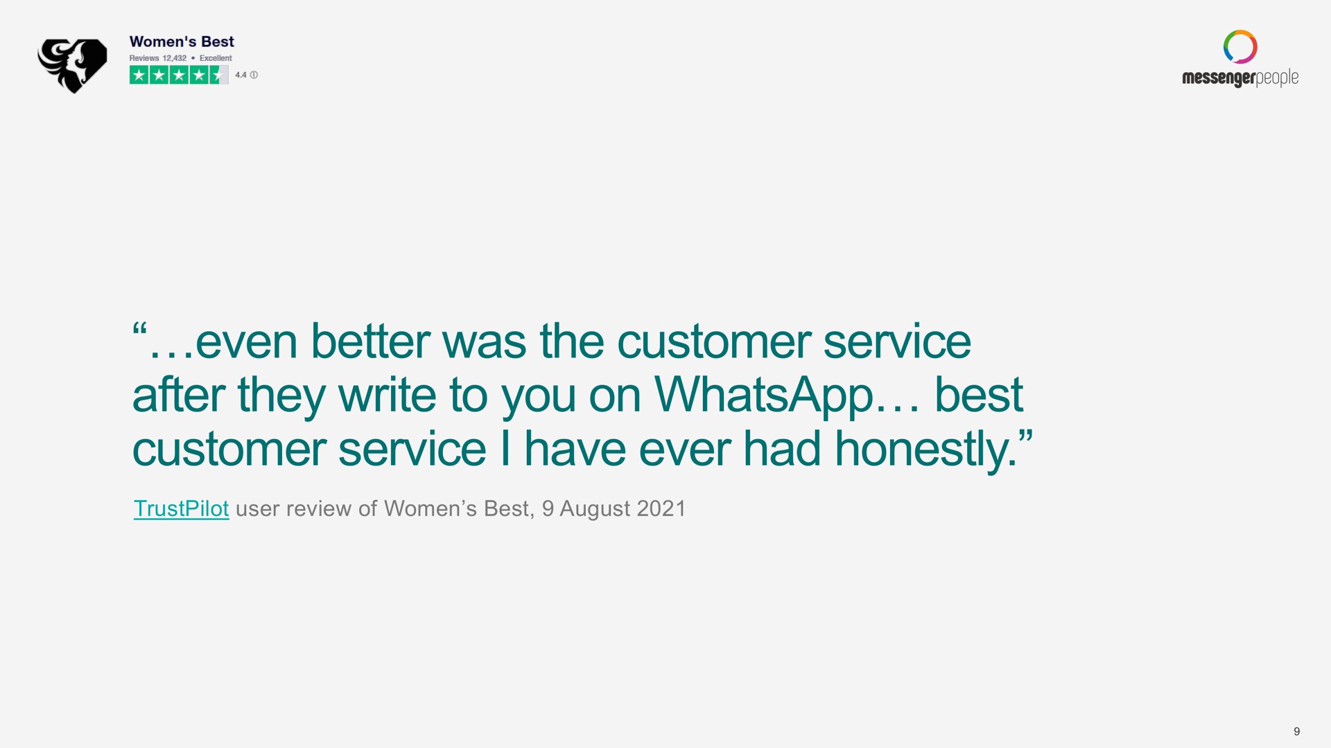 even better was the customer service after they write to you on best customer service i have ever had honestly | Sinch