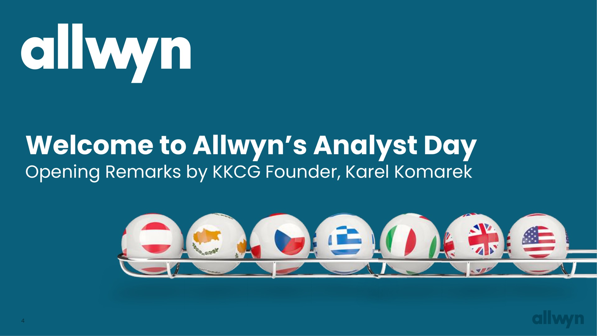 welcome to analyst day opening remarks by founder | Allwyn