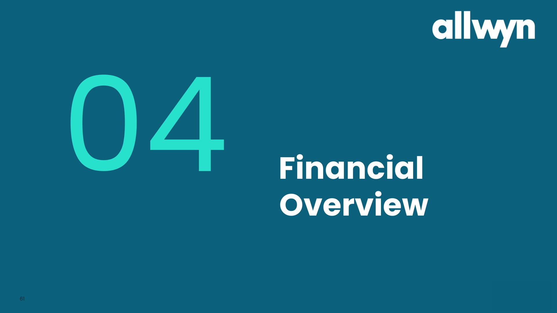 financial overview | Allwyn