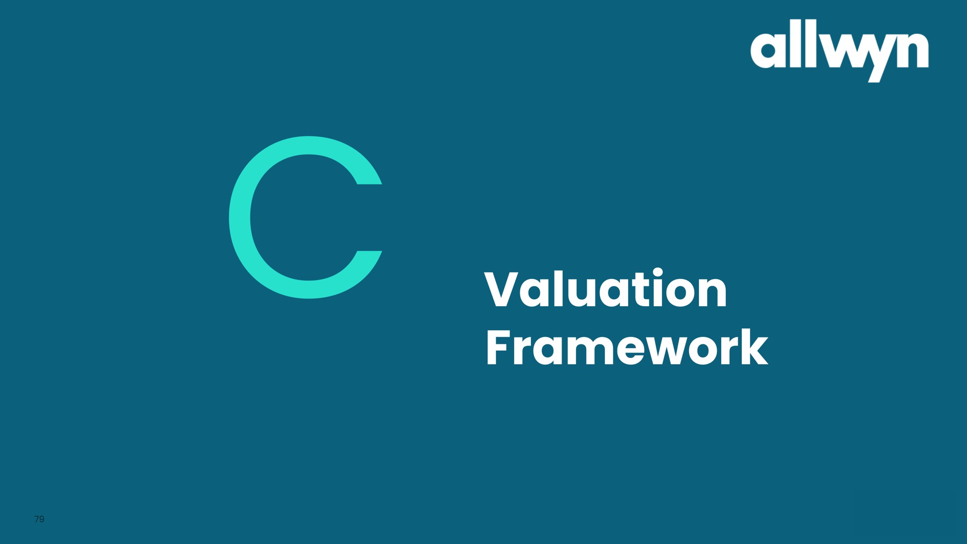 valuation framework | Allwyn