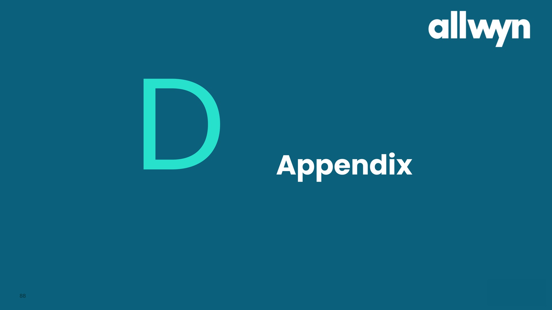 appendix | Allwyn