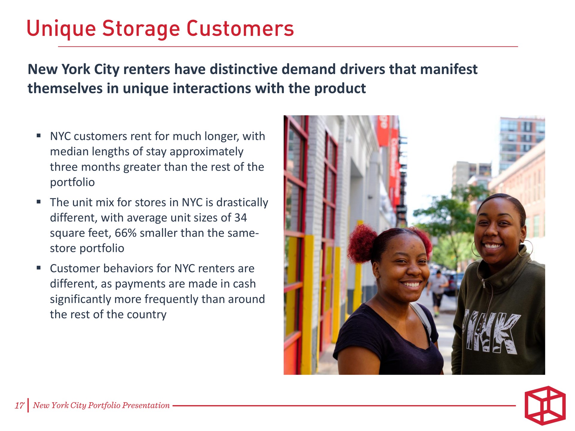 new york city renters have distinctive demand drivers that manifest themselves in unique interactions with the product storage customers | CubeSmart