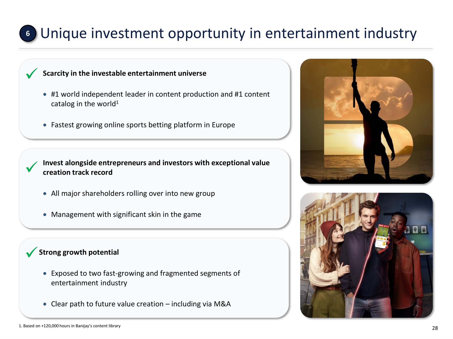 unique investment opportunity in entertainment industry | FL Entertaiment