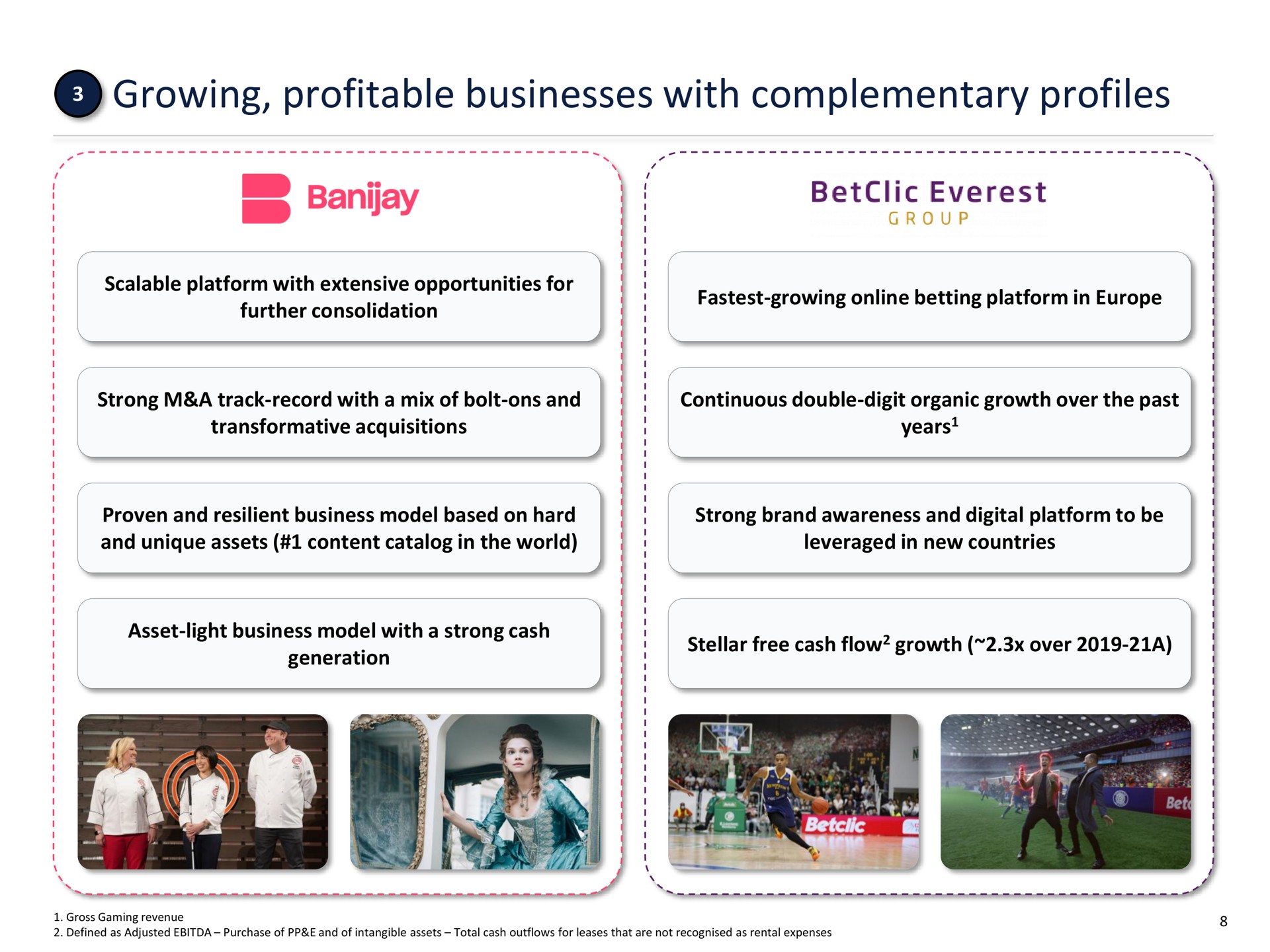 growing profitable businesses with complementary profiles | FL Entertaiment