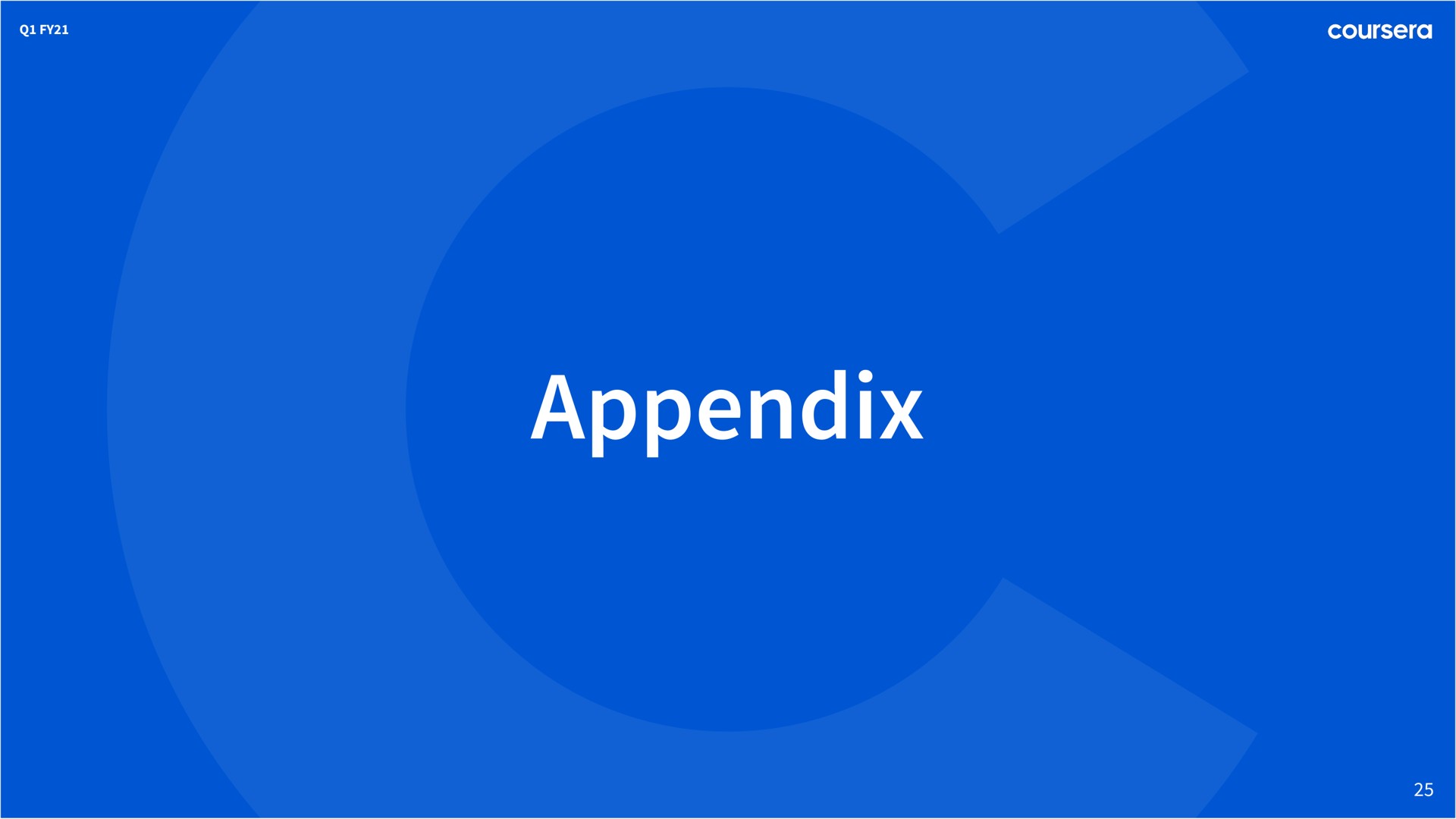 appendix | Coursera