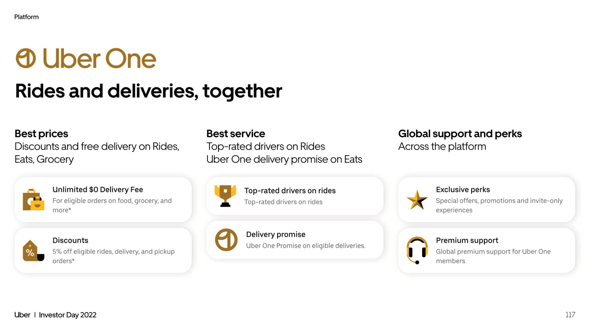 one rides and deliveries together | Uber