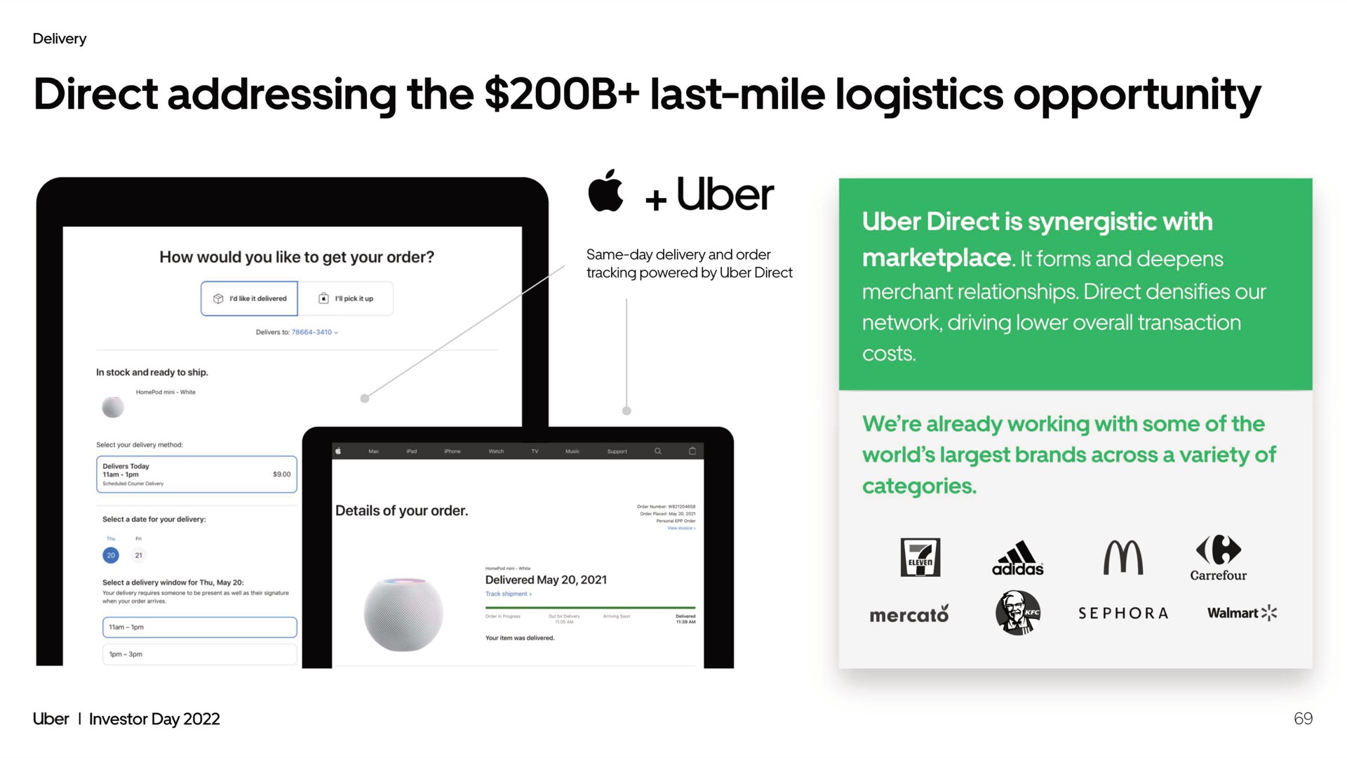 direct addressing the last mile logistics opportunity | Uber