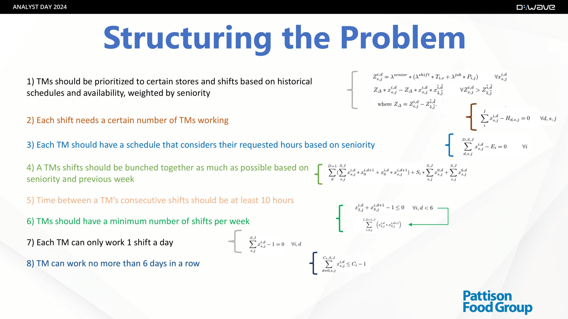 structuring the problem | D-Wave
