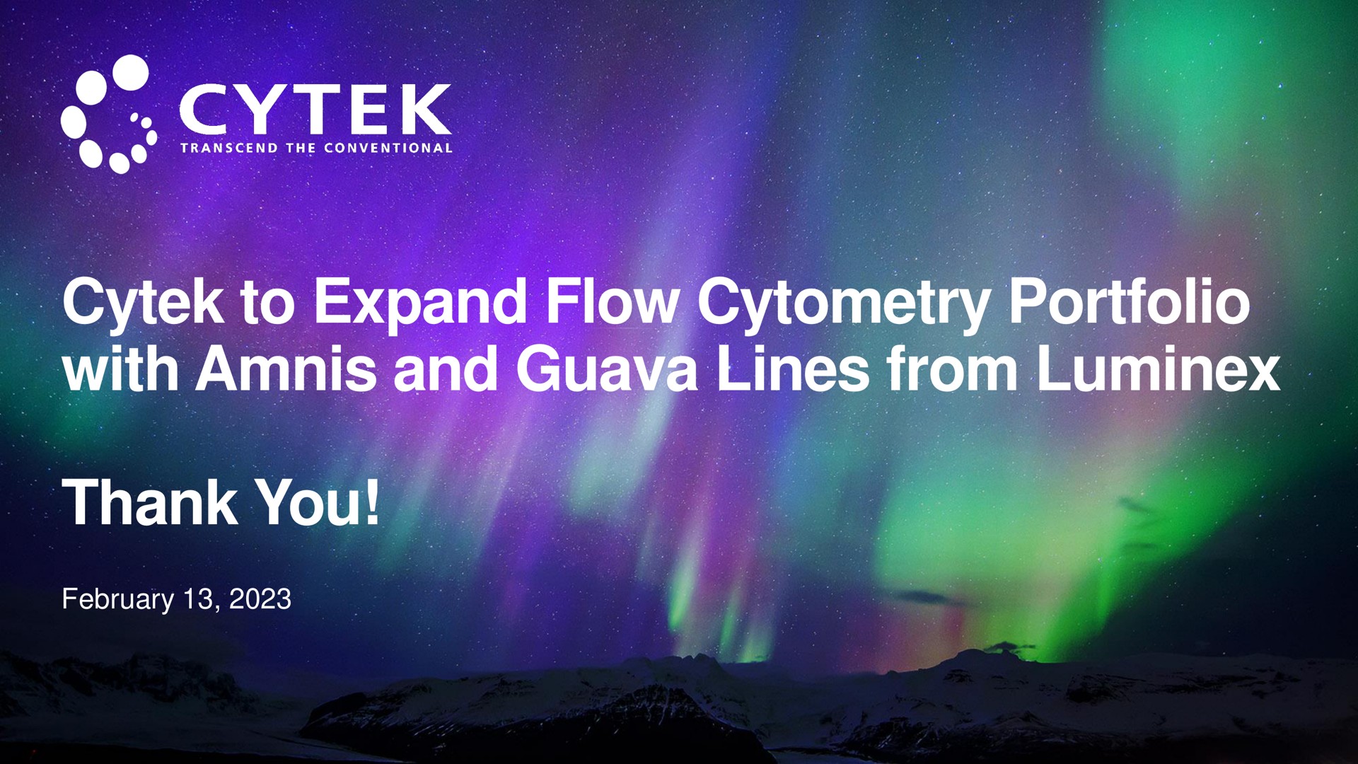 to expand flow portfolio with and guava lines from thank you | Cytek