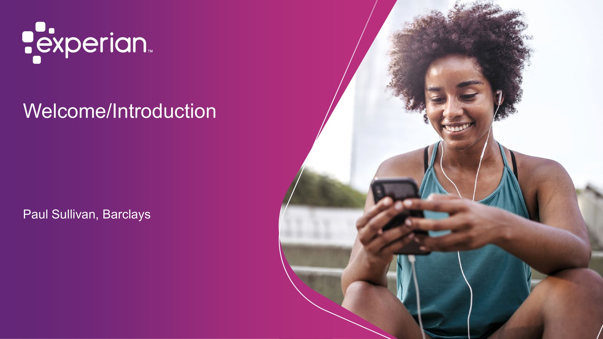 welcome introduction | Experian
