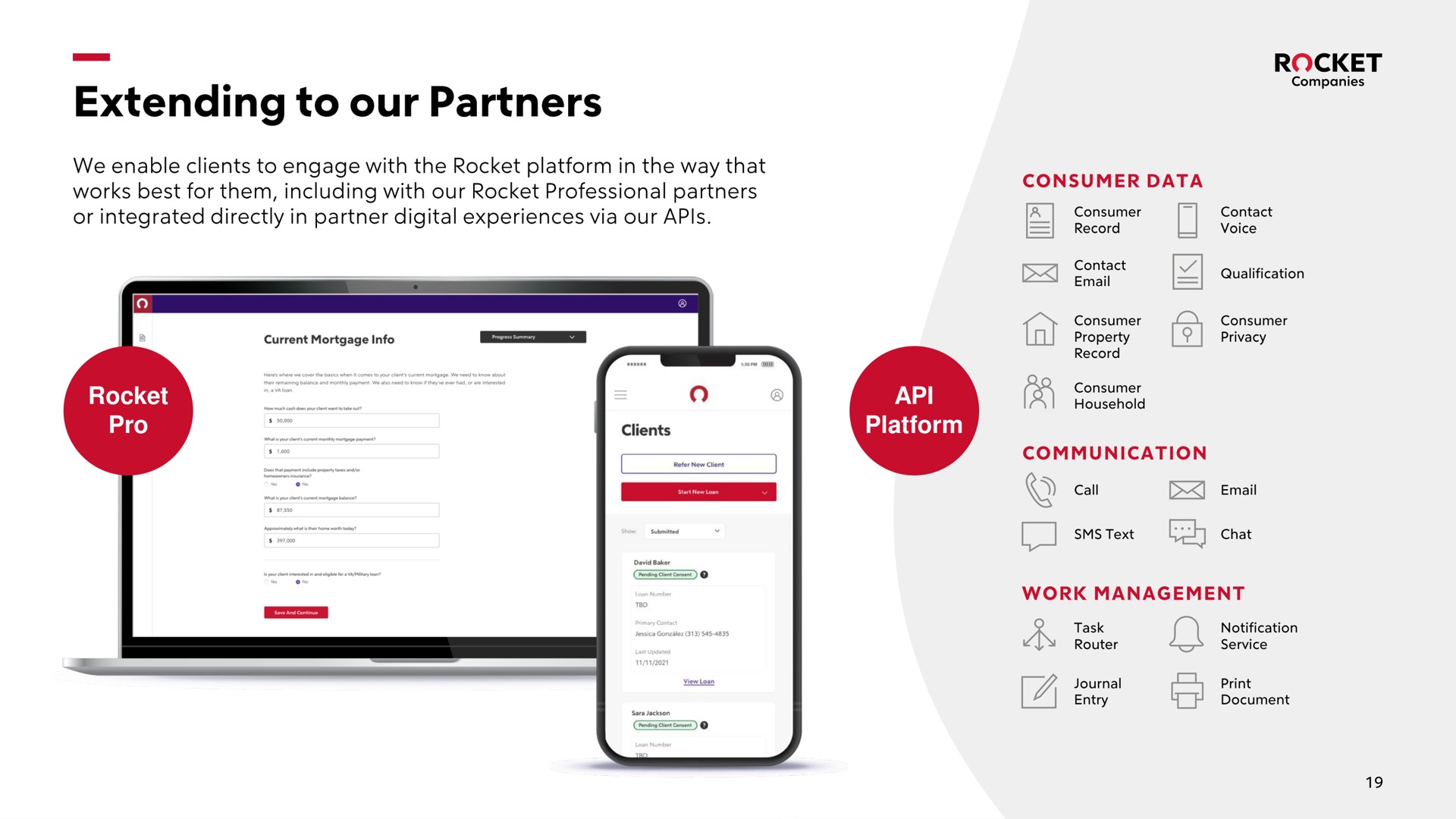 rocket pro platform extending to our partners a | Rocket Companies