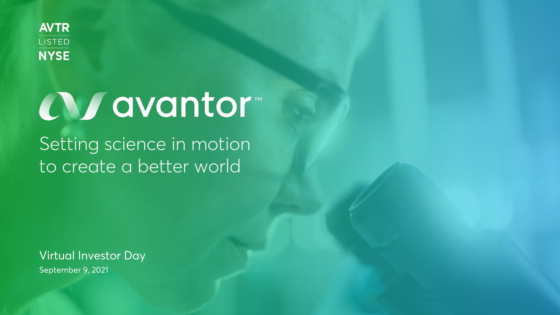 setting science in motion to create a better world | Avantor