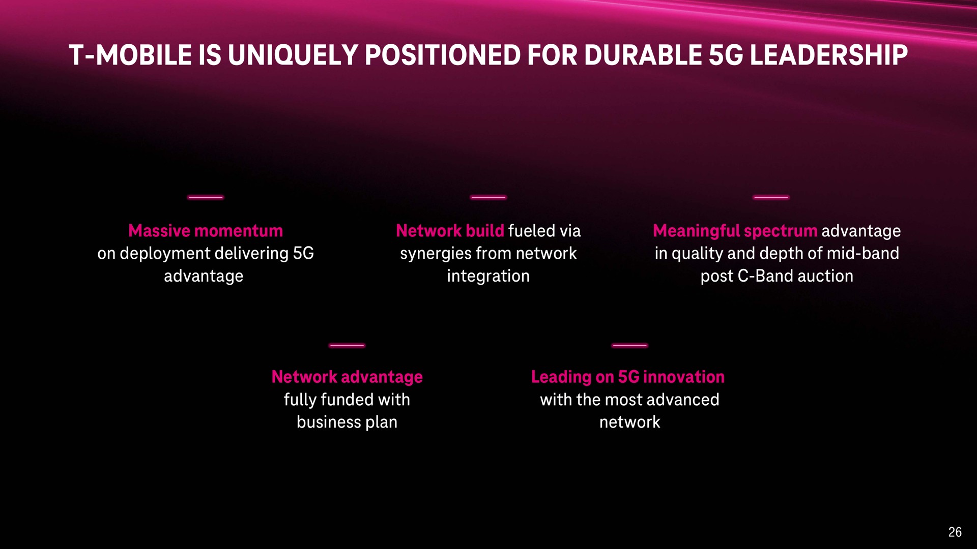 mobile is uniquely positioned for durable leadership | T-Mobile