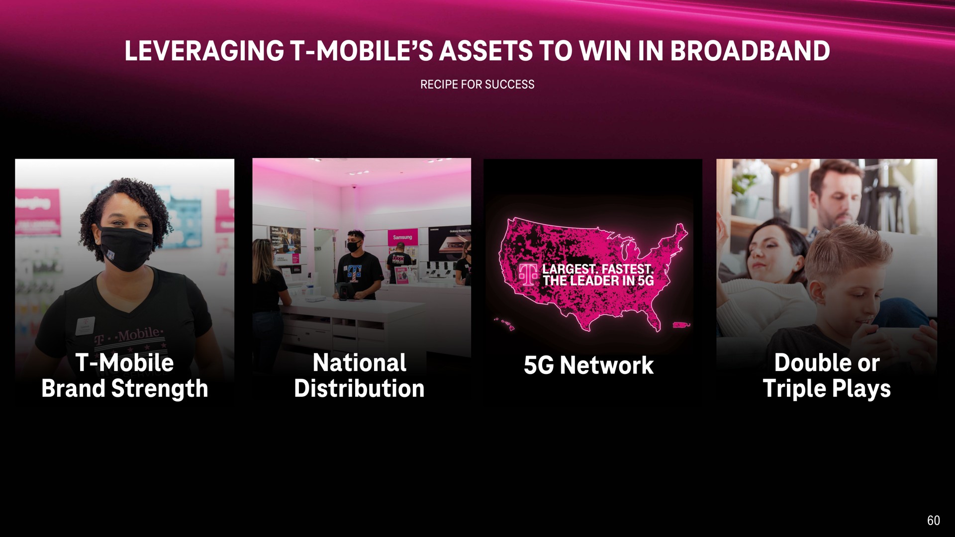 leveraging mobile assets to win in mobile brand strength national distribution network double or triple plays | T-Mobile