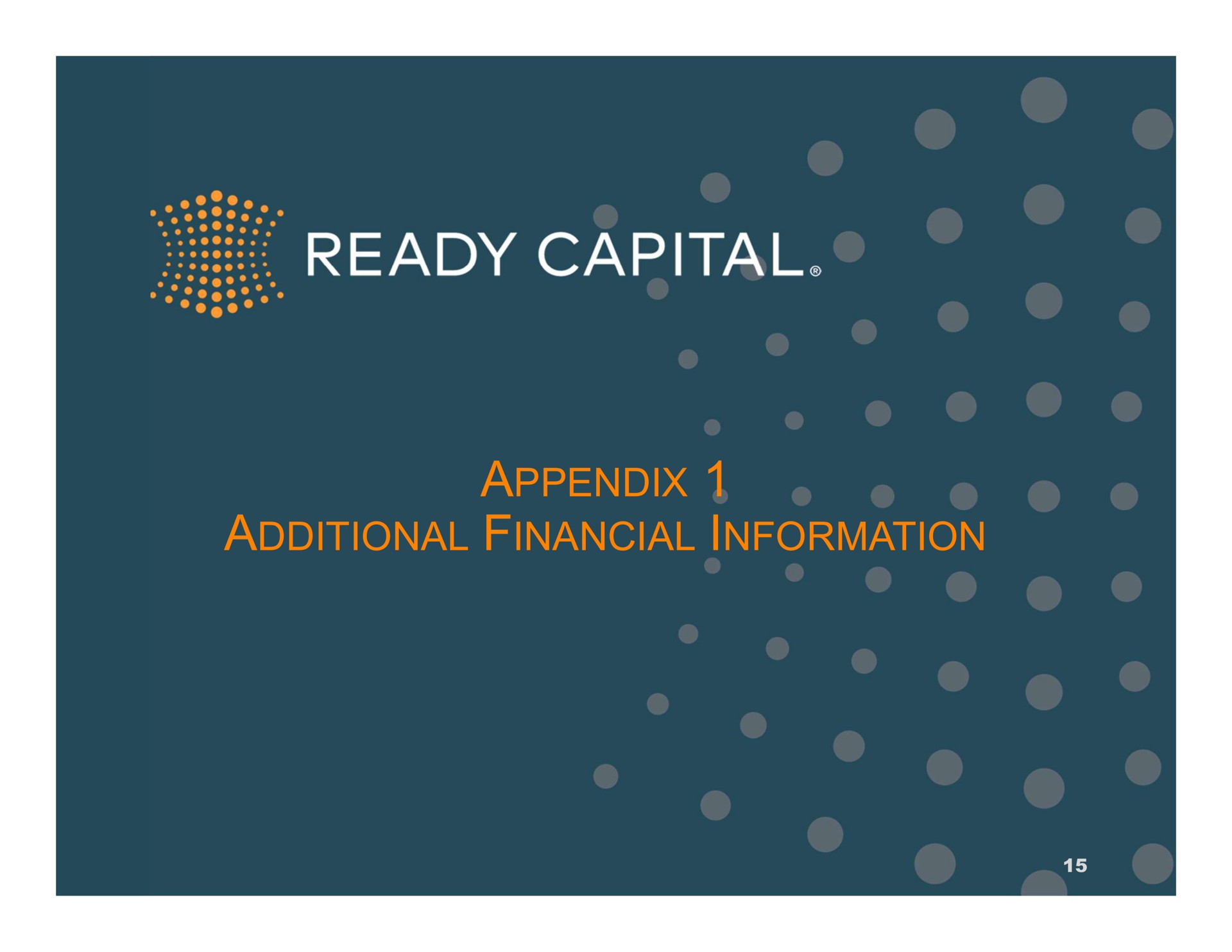 appendix additional financial information an capital | Ready Capital