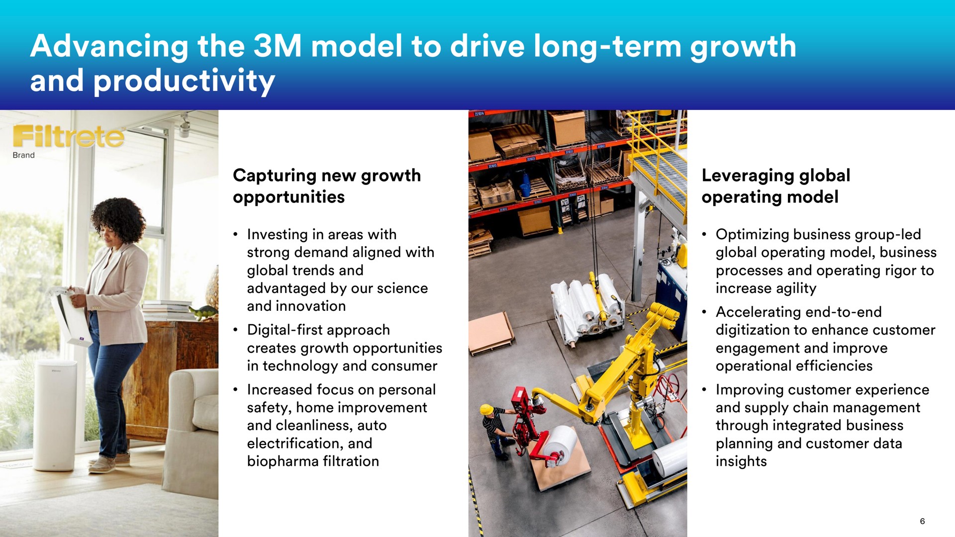 advancing the model to drive long term growth and productivity | 3M