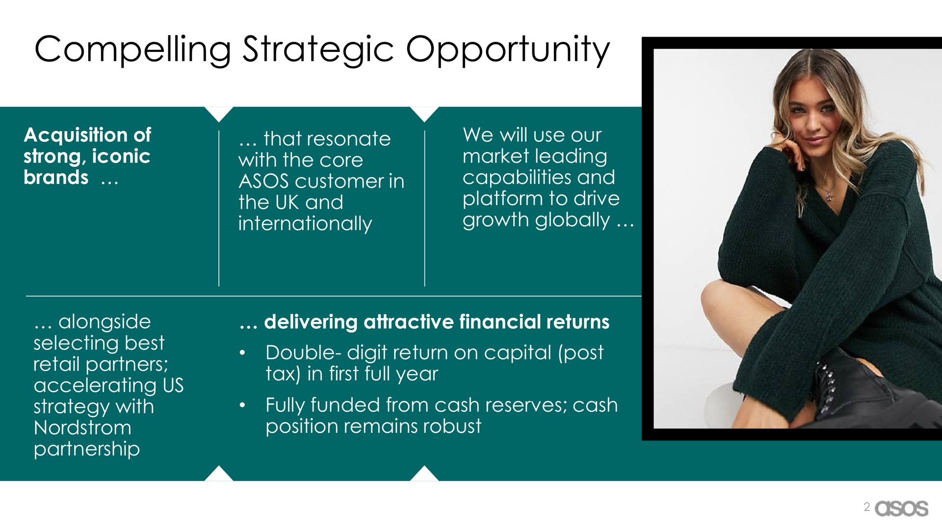 compelling strategic opportunity | Asos