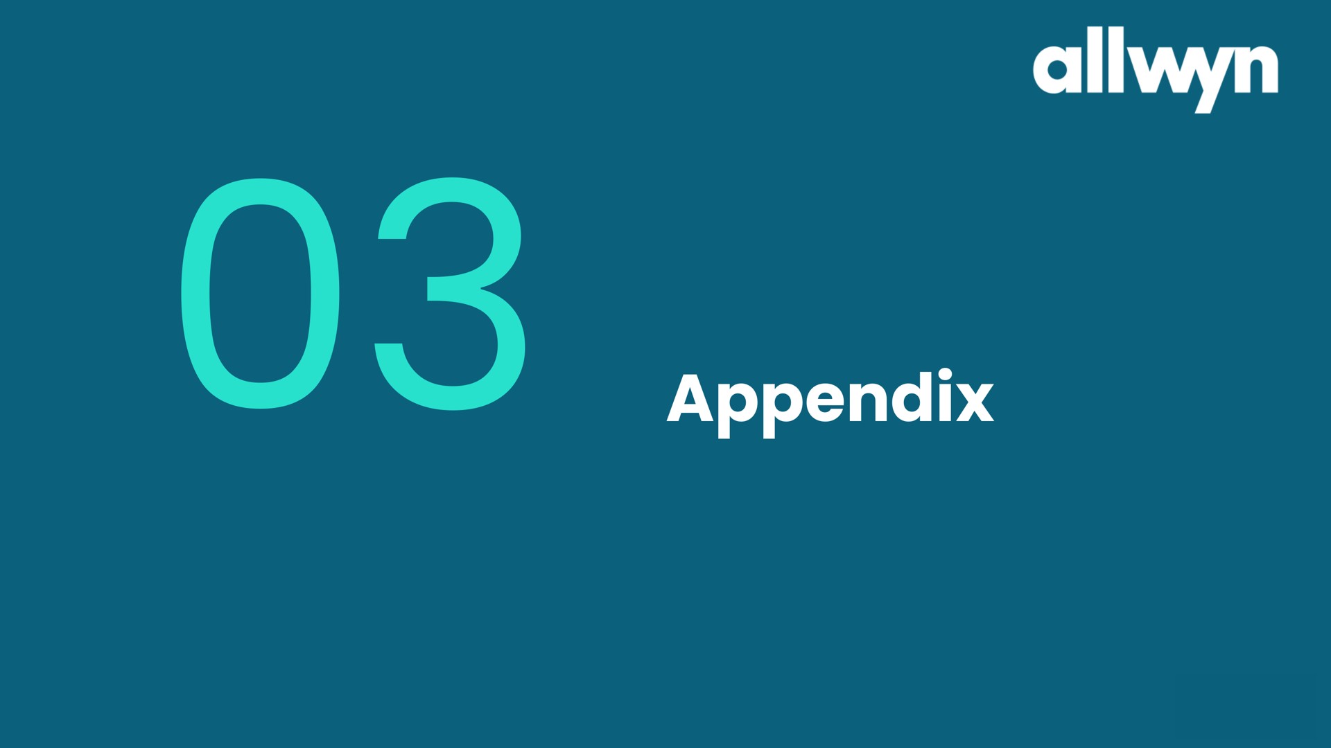 appendix | Allwyn