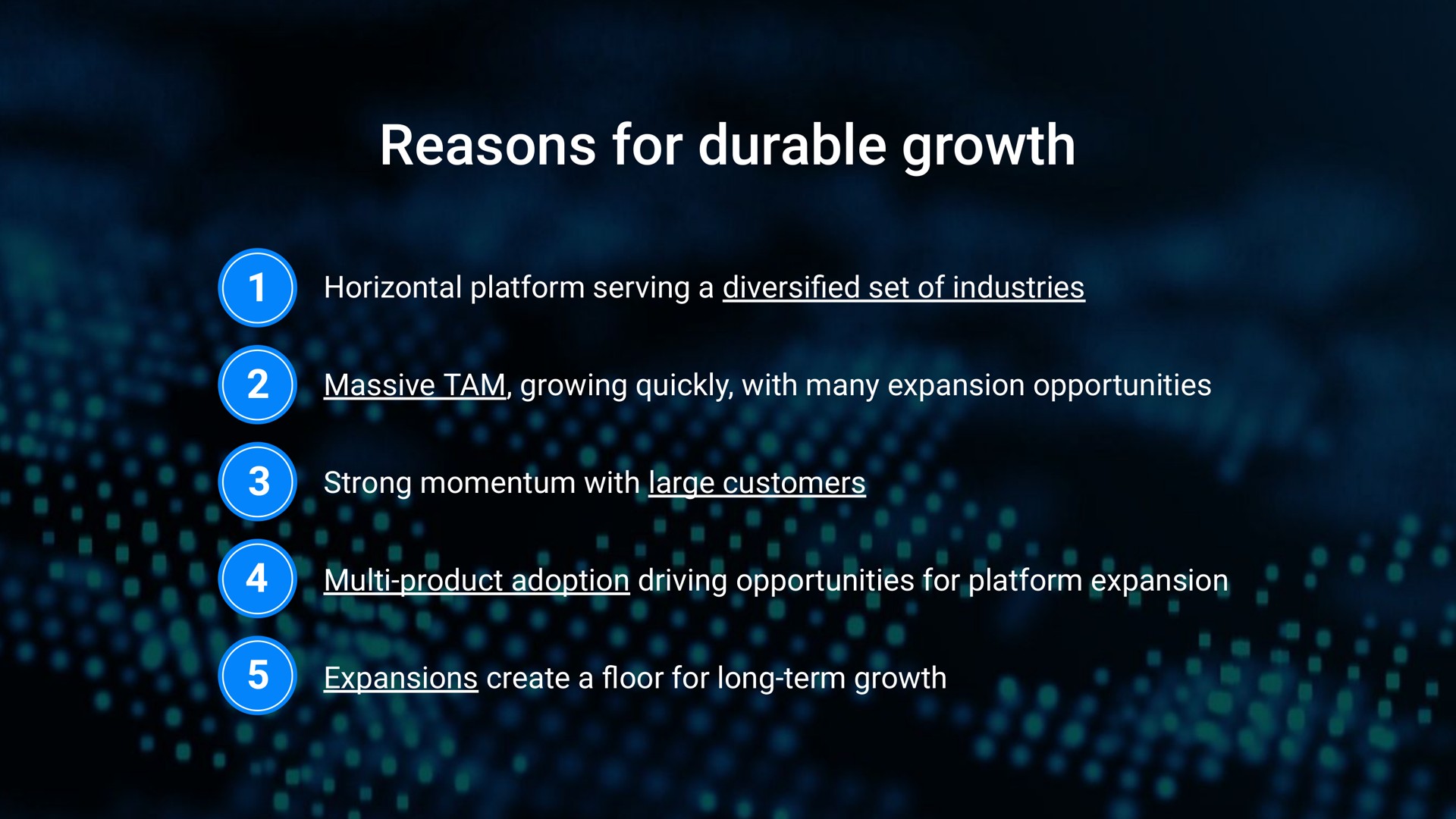 reasons for durable growth | Samsara