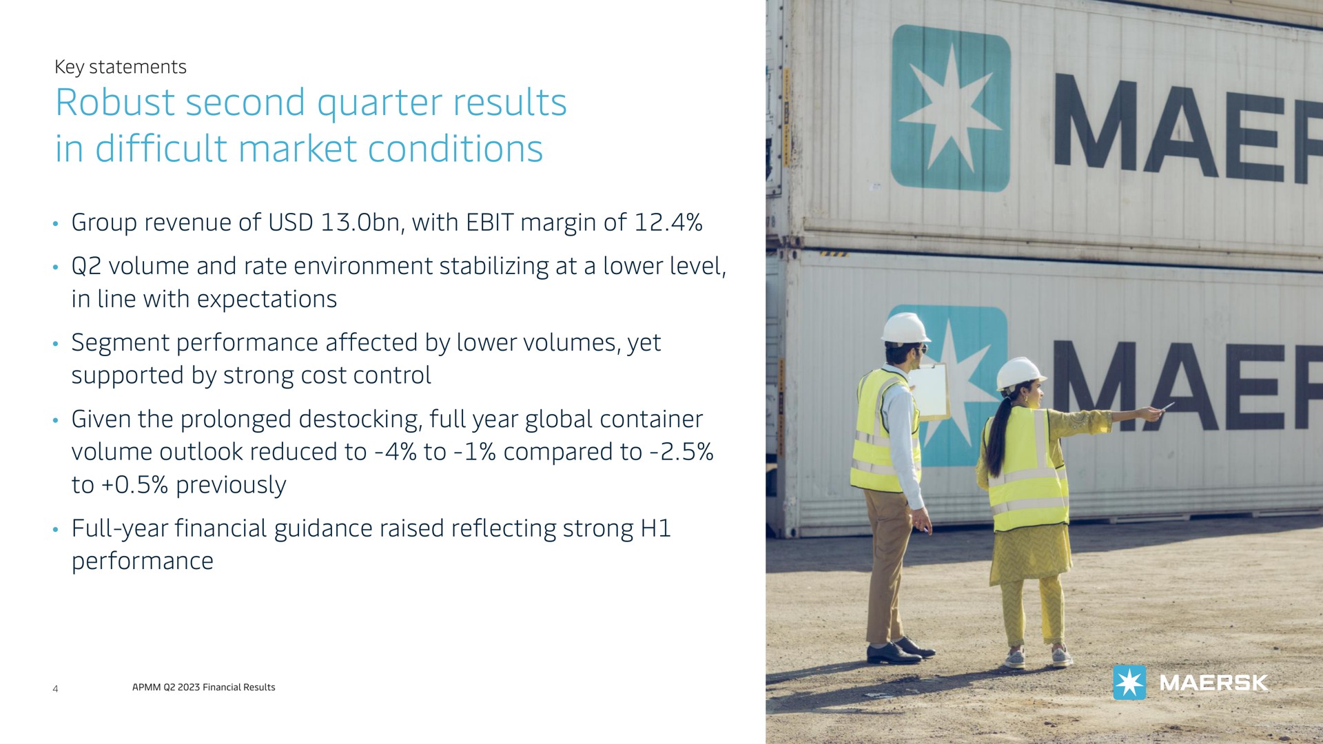 robust second quarter results in difficult market conditions | Maersk