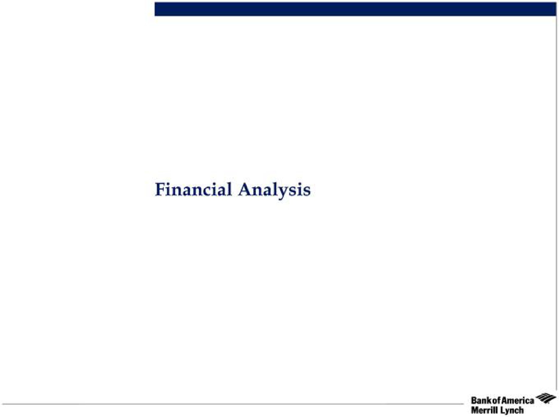 financial analysis lynch | Bank of America