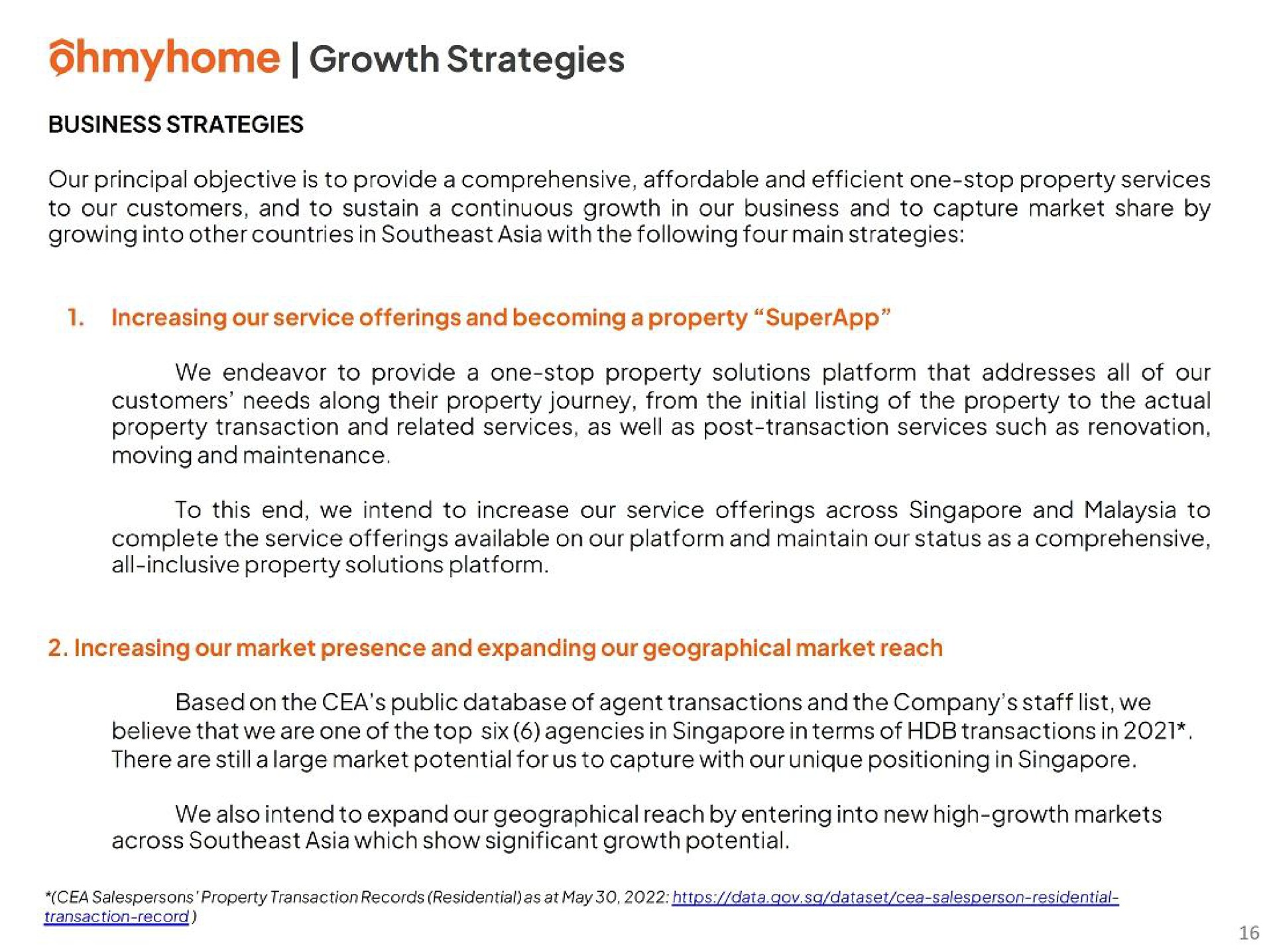 growth strategies | Ohmyhome