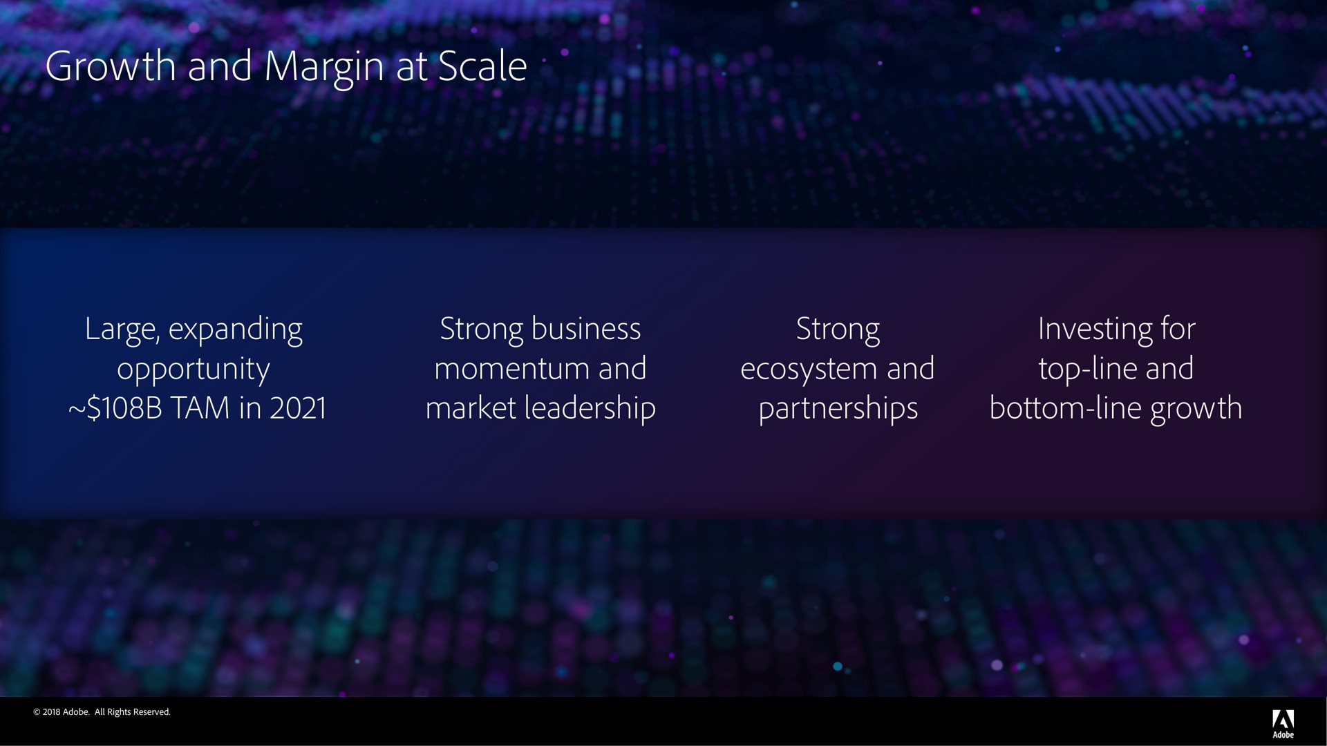 growth and margin at scale | Adobe