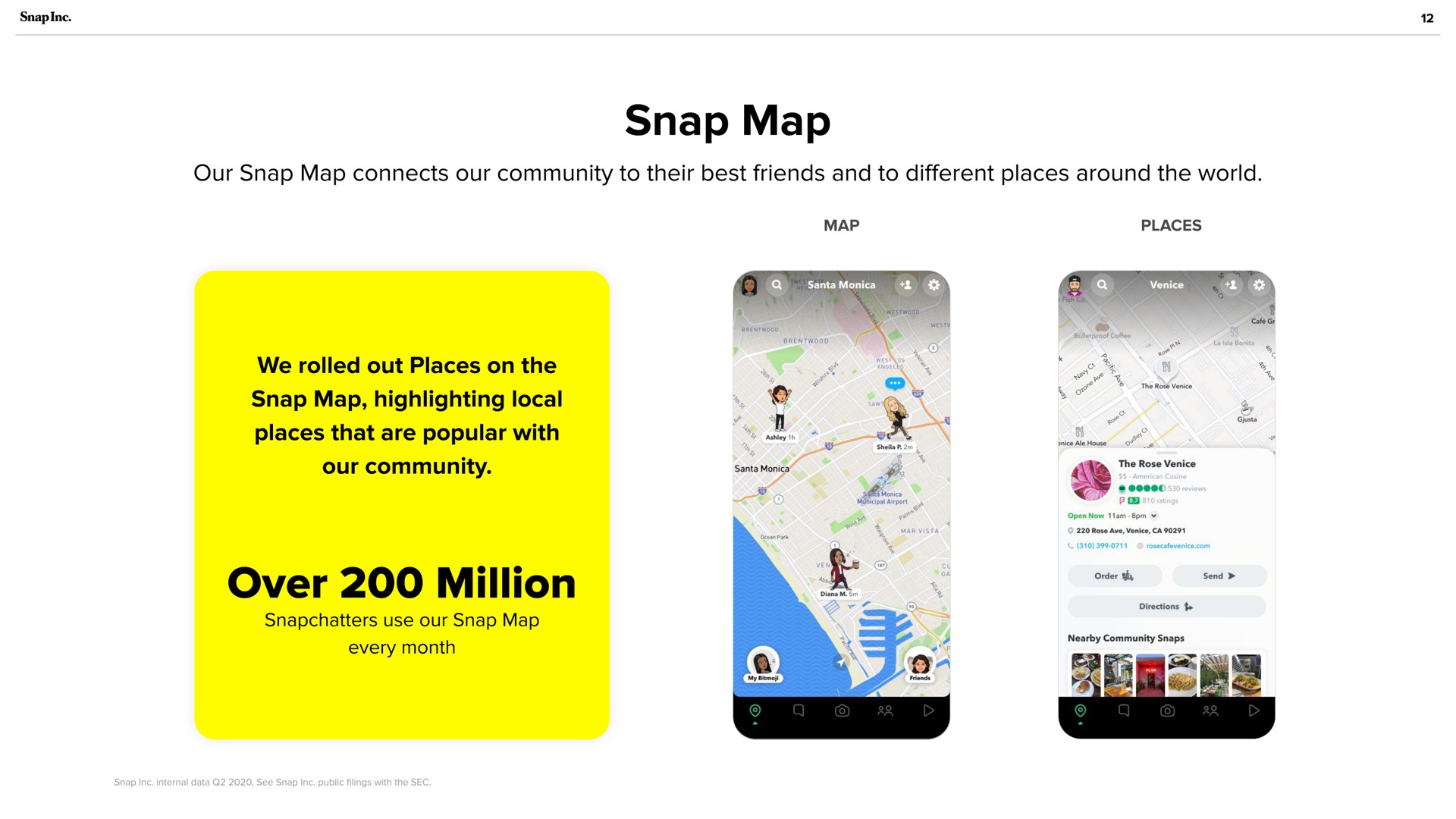 snap map over million | Snap Inc