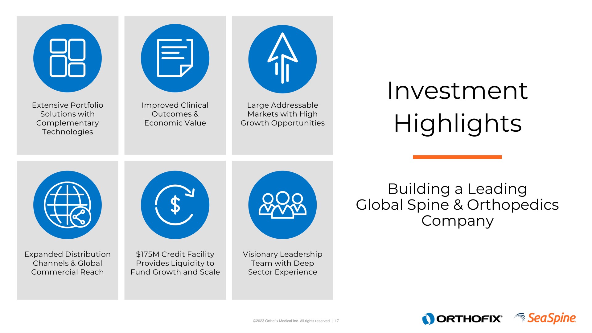 investment highlights building a leading global spine orthopedics company | Orthofix