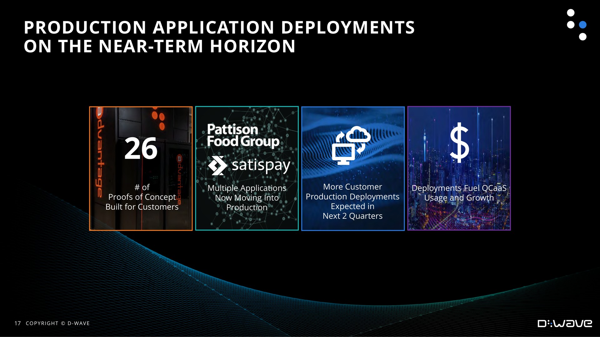 production application deployments on the near term horizon mains gem | D-Wave