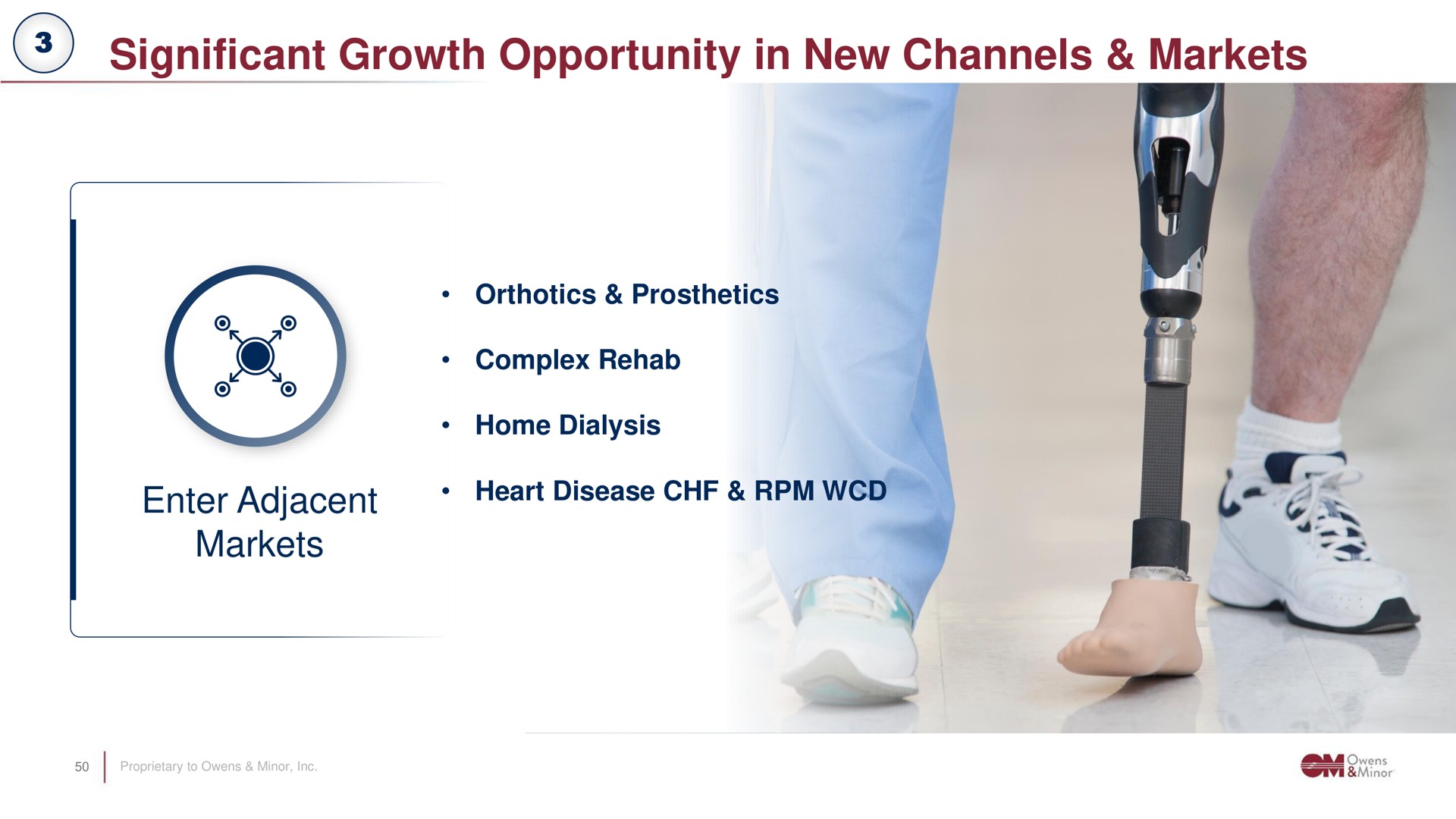 significant growth opportunity in new channels markets enter adjacent markets | Owens&Minor