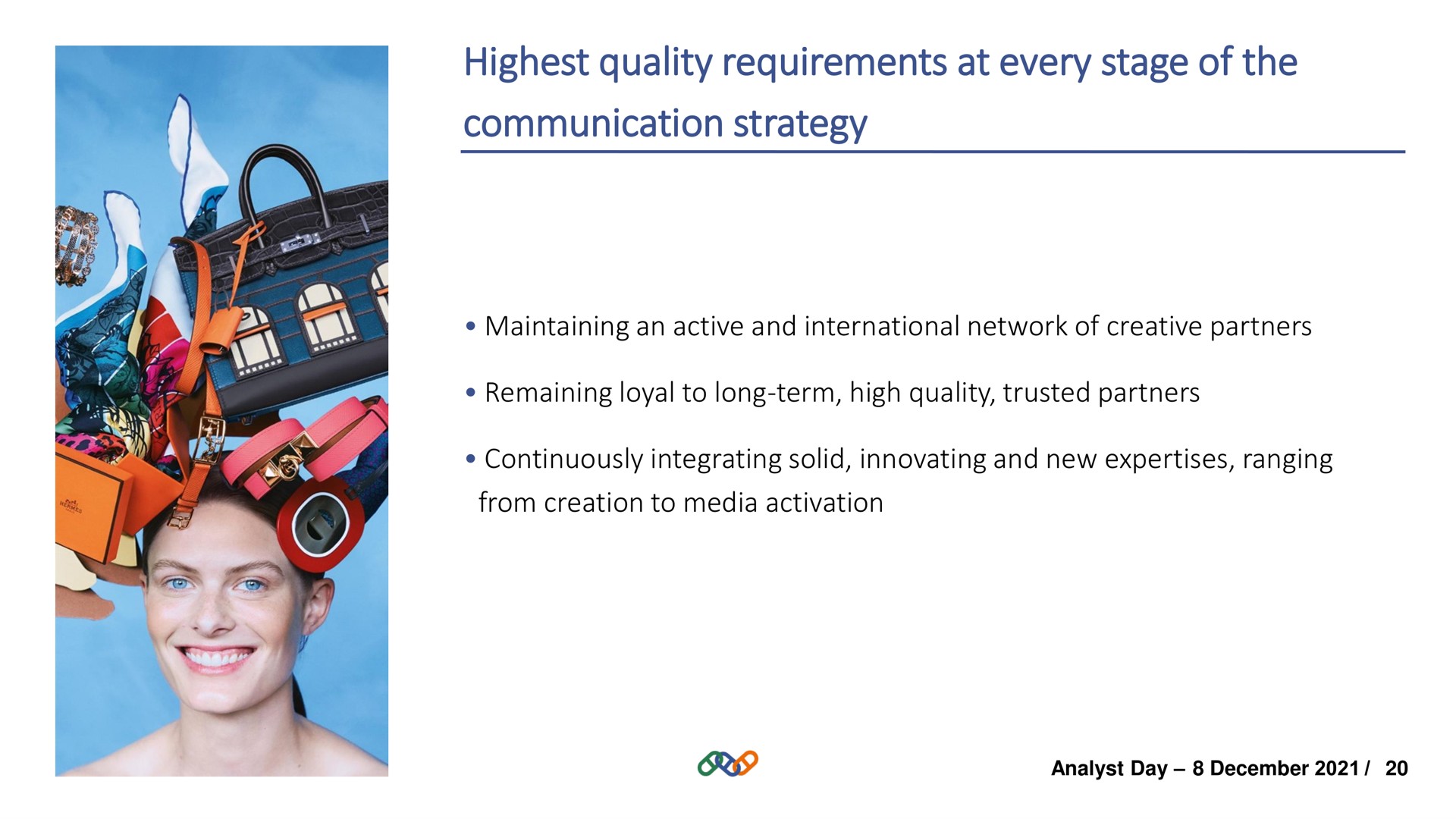 highest quality requirements at every stage of the communication strategy | Hermes