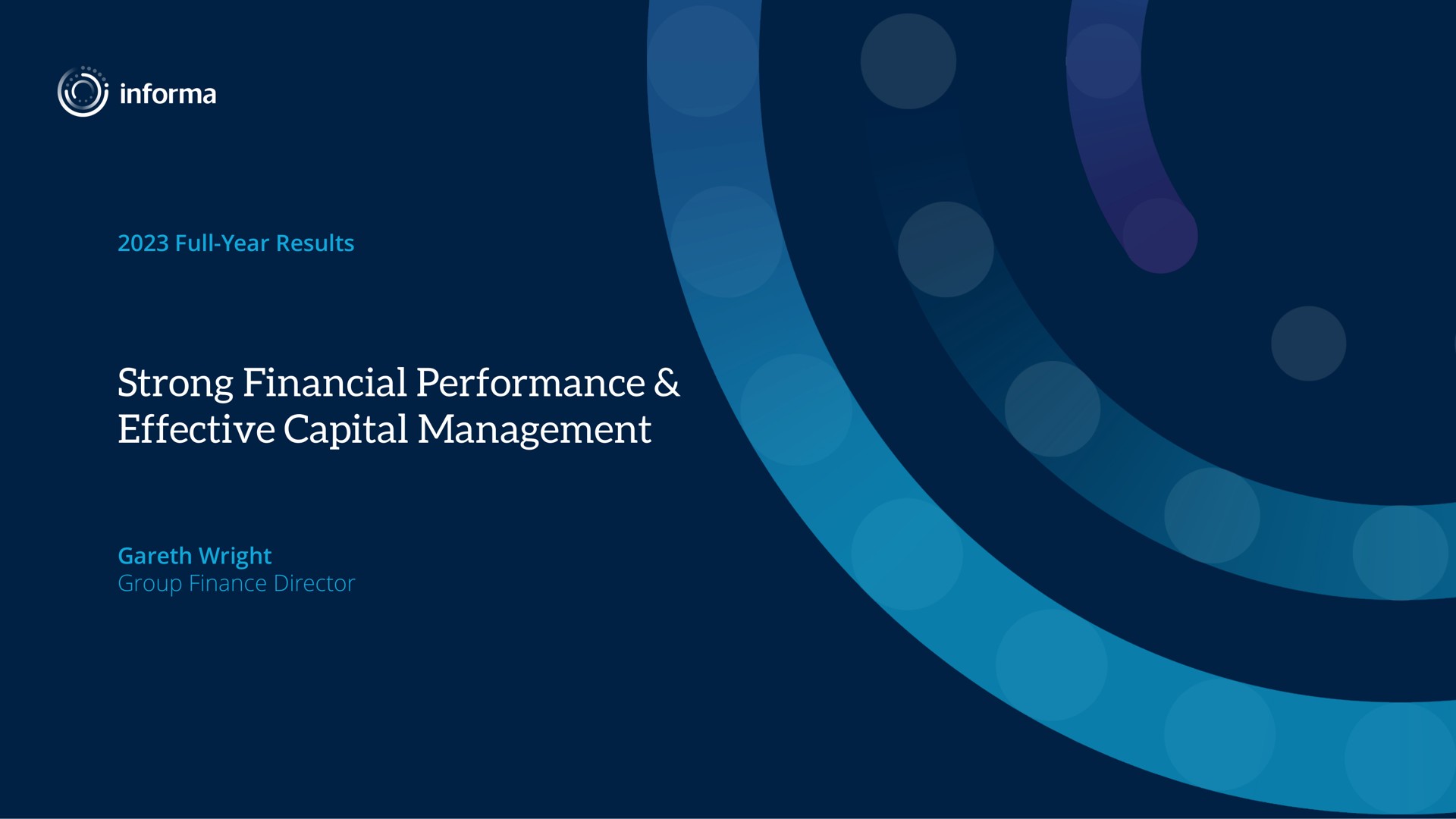 strong financial performance effective capital management | Informa