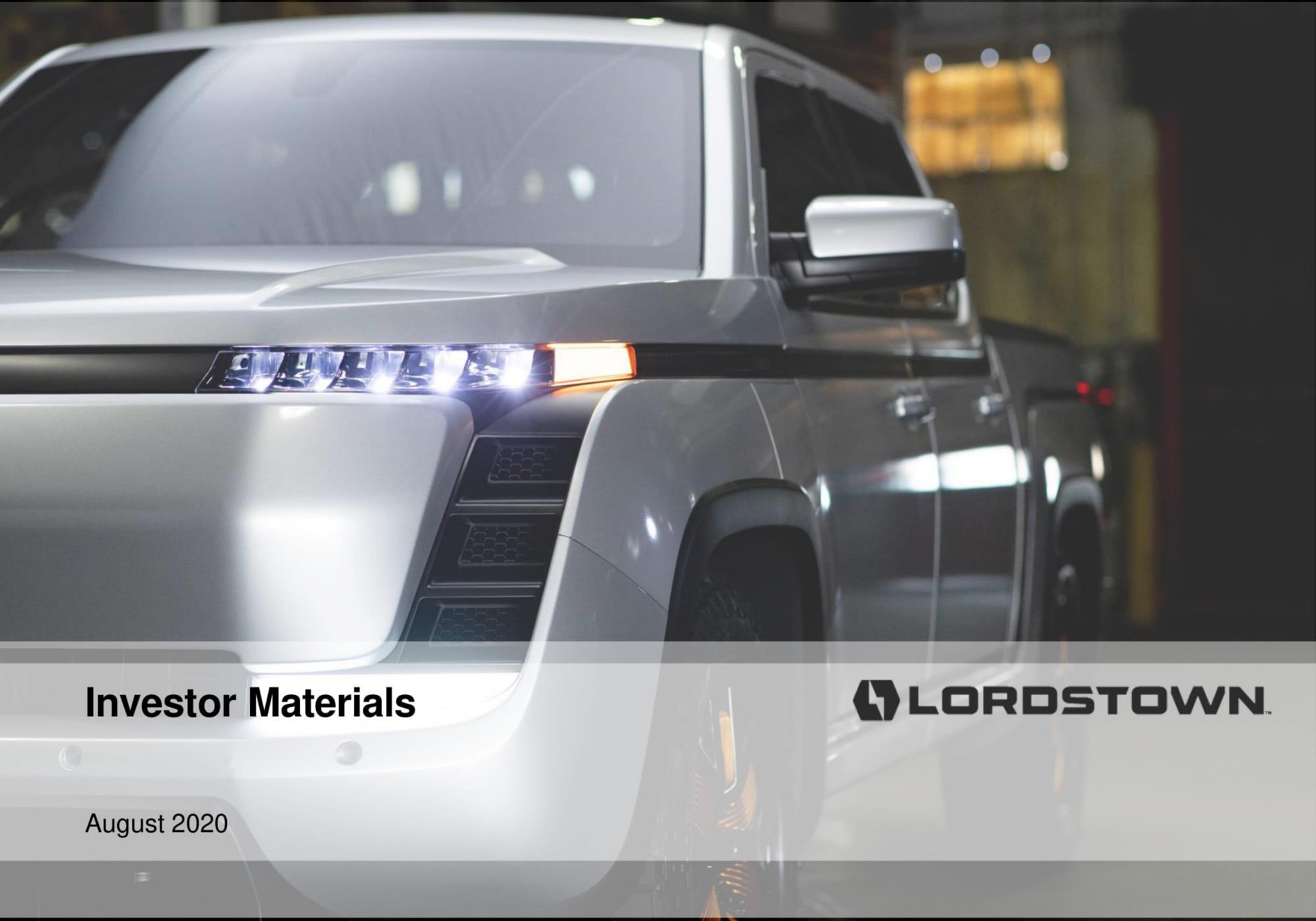 investor materials | Lordstown Motors