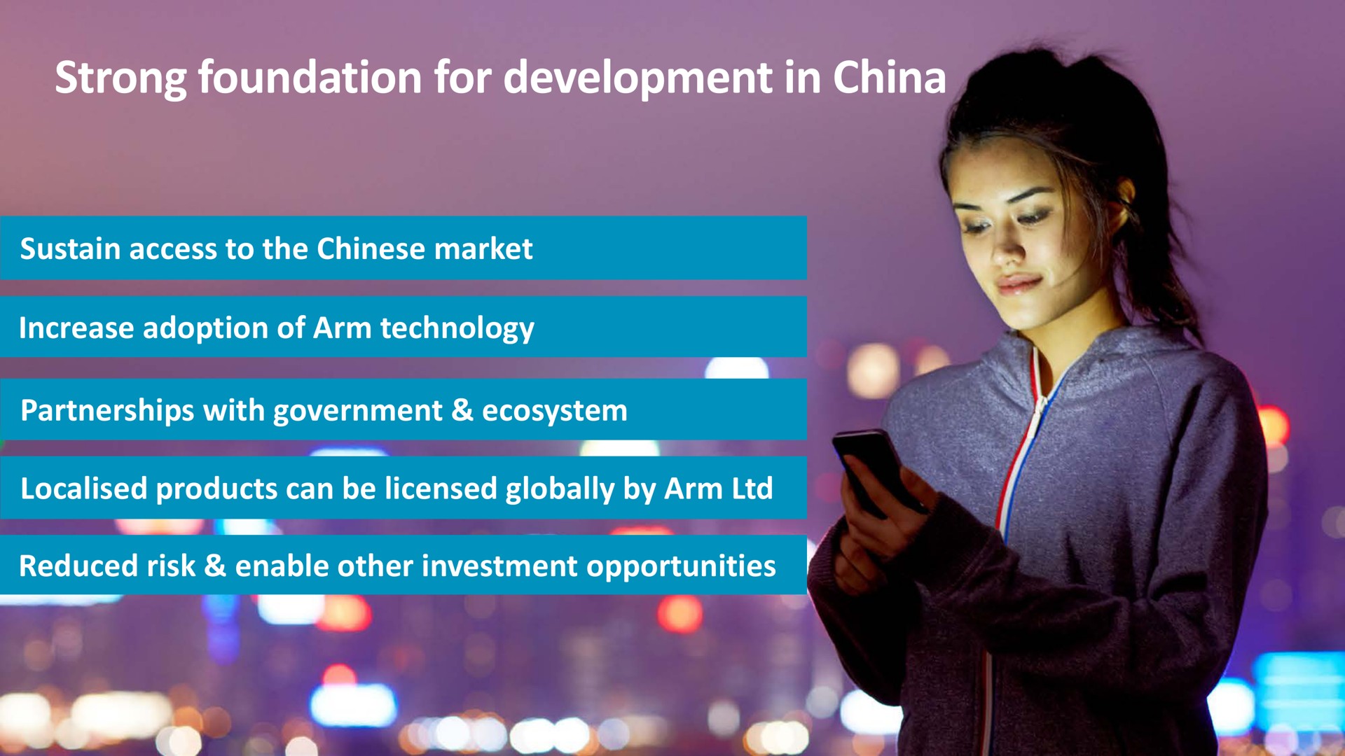strong foundation for development in china a a | SoftBank