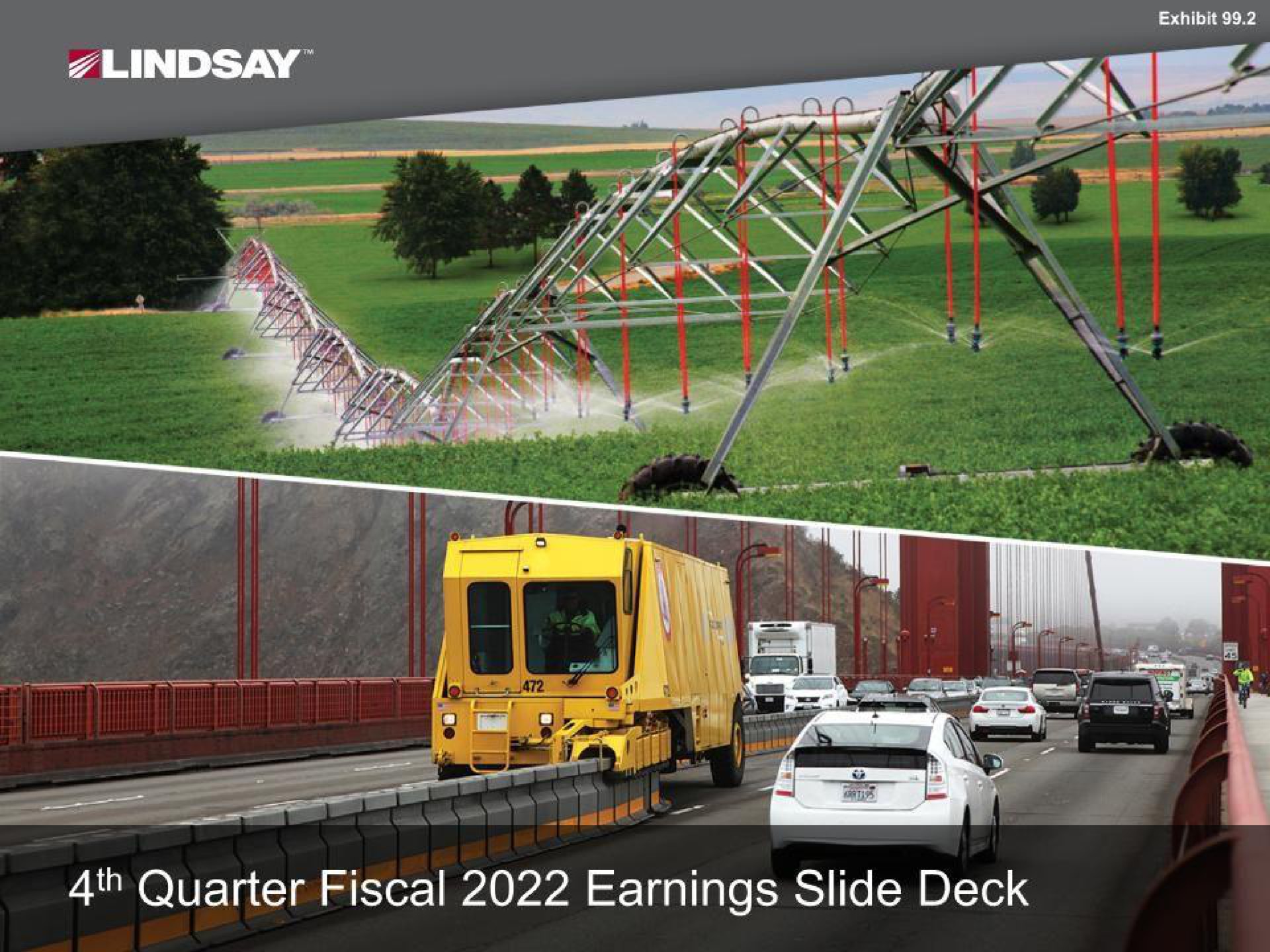 quarter fiscal earnings slide deck | Lindsay Corporation