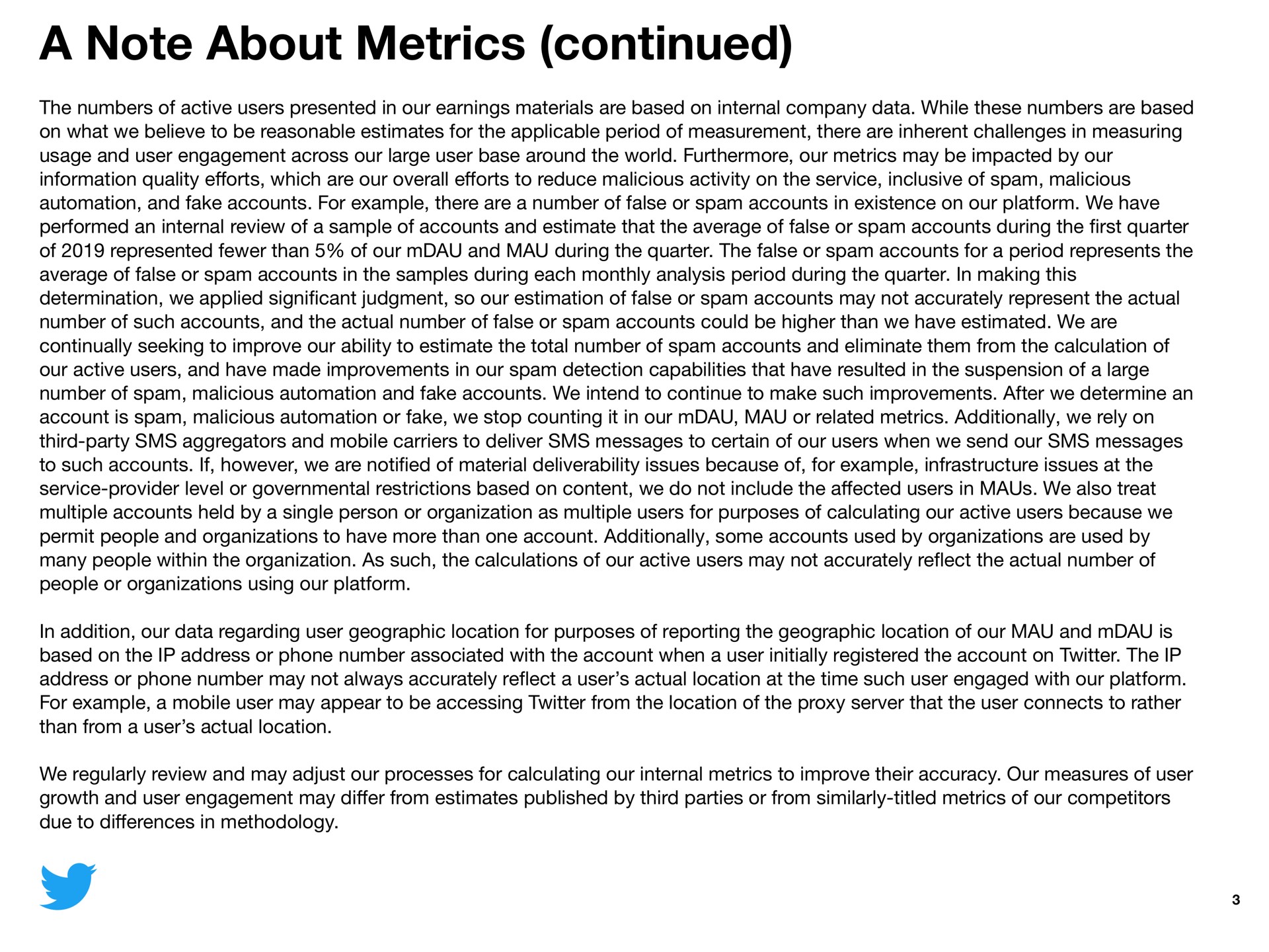 a note about metrics continued | Twitter