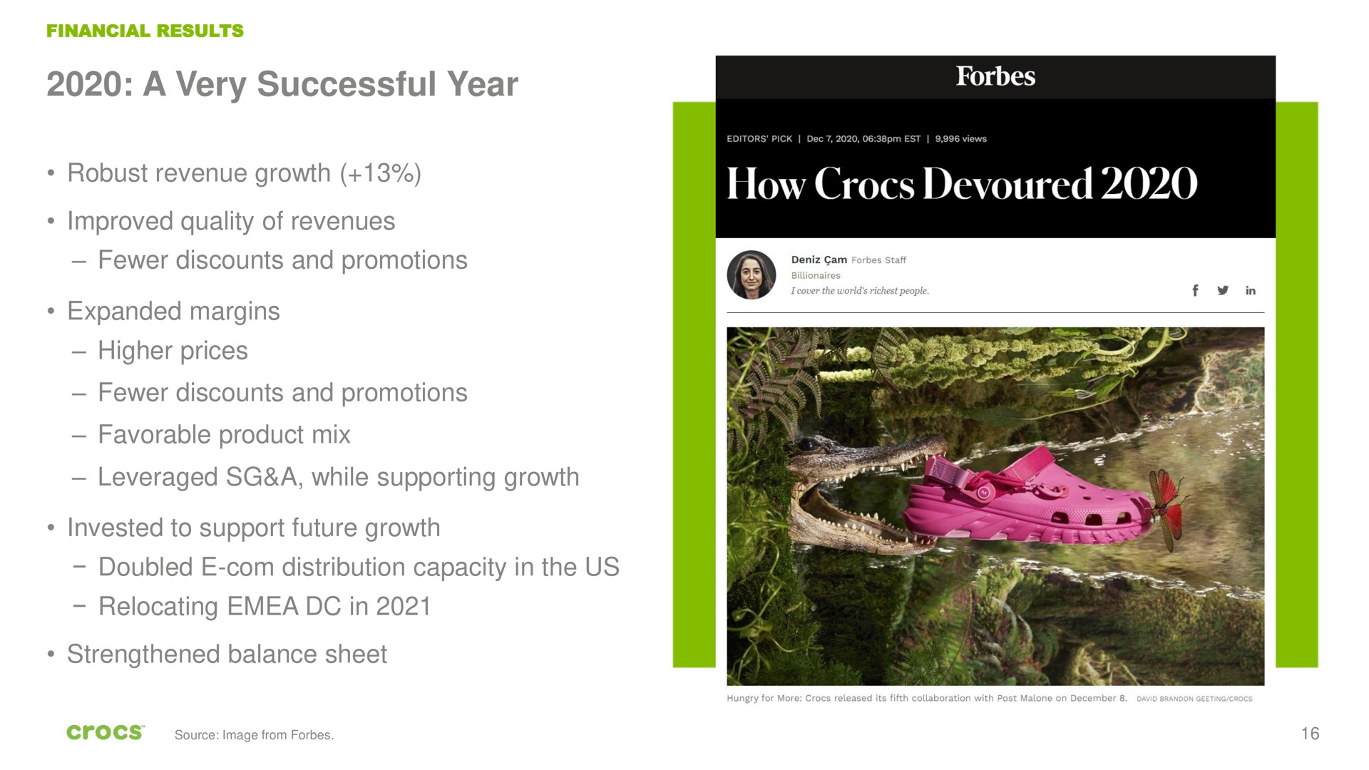 a very successful year rocs | Crocs