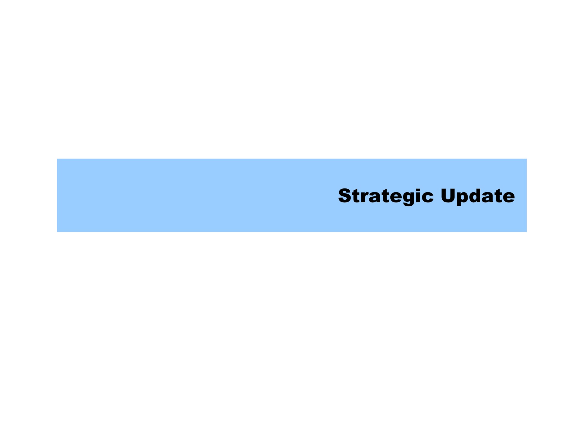 strategic update | Pershing Square