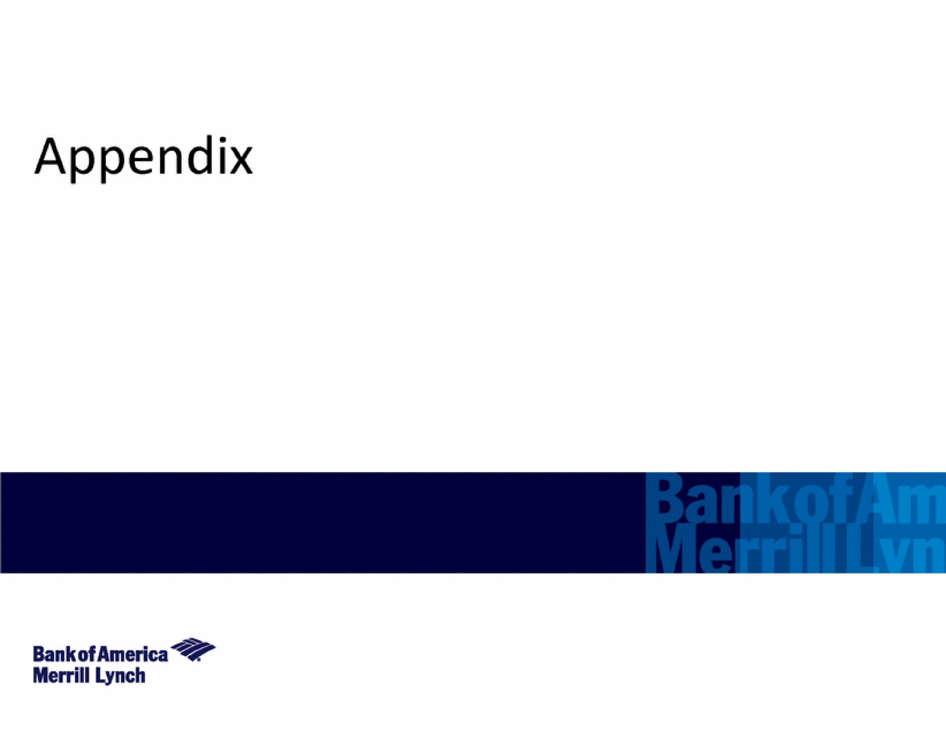 appendix lynch | Bank of America