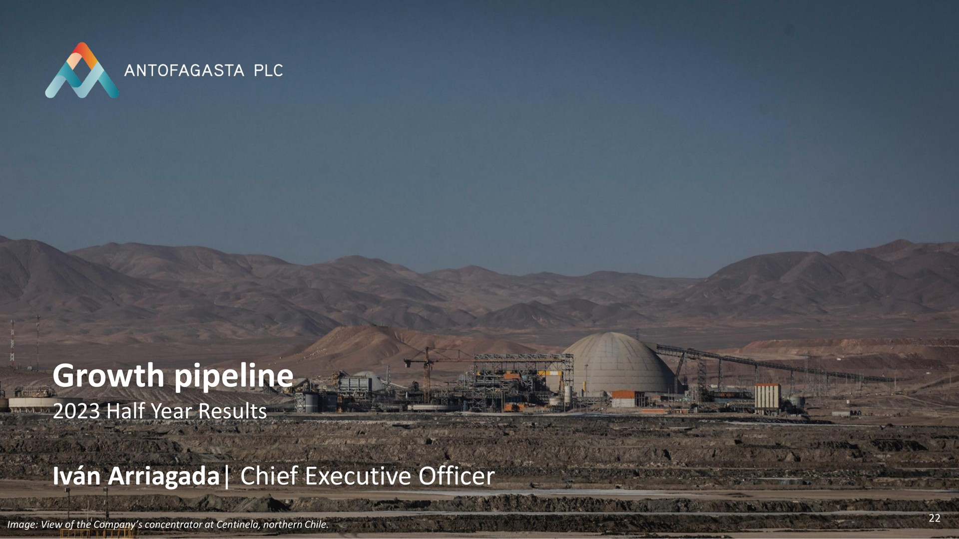 growth pipeline chief executive officer | Antofagasta