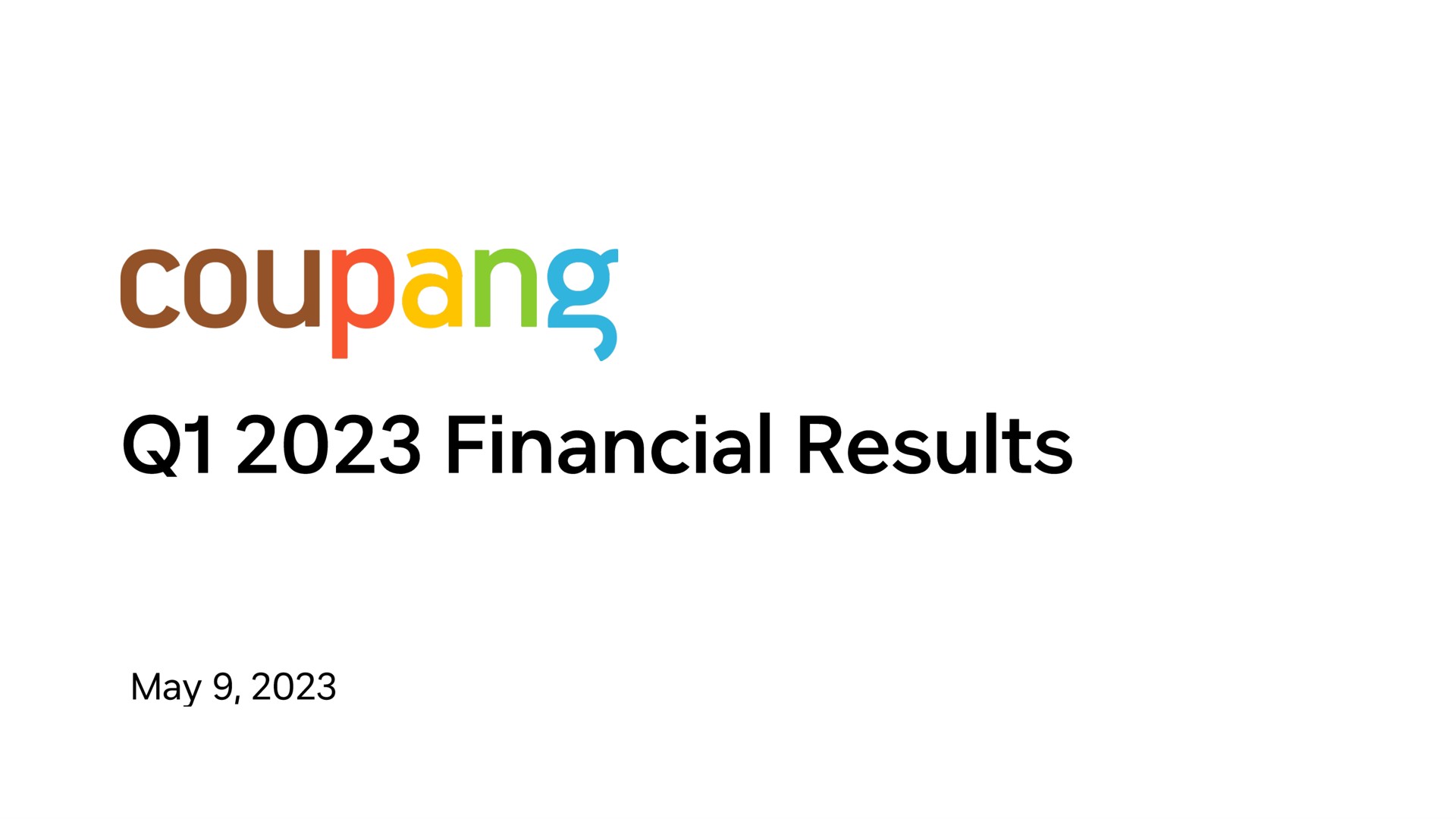 financial results may | Coupang